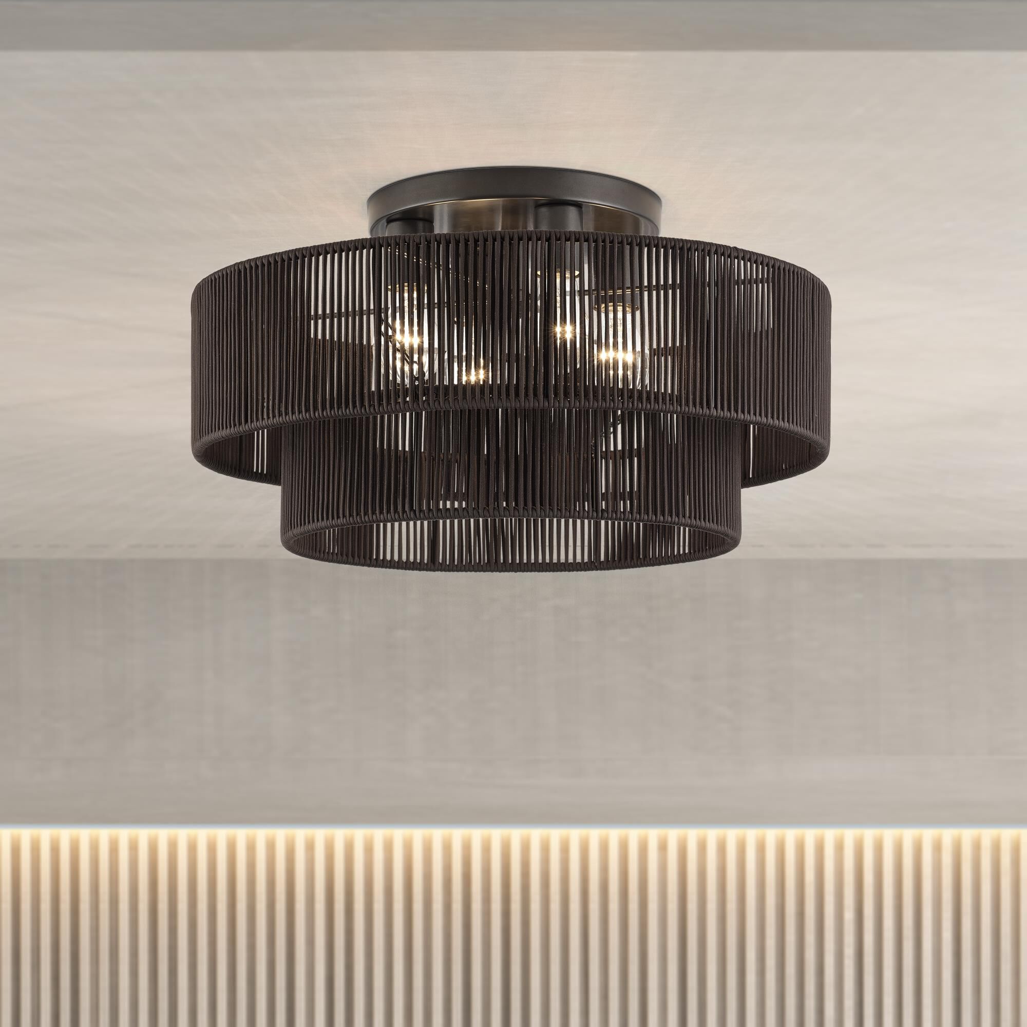 Acordia 21 Inch Semi Flush Mount by Livex Lighting