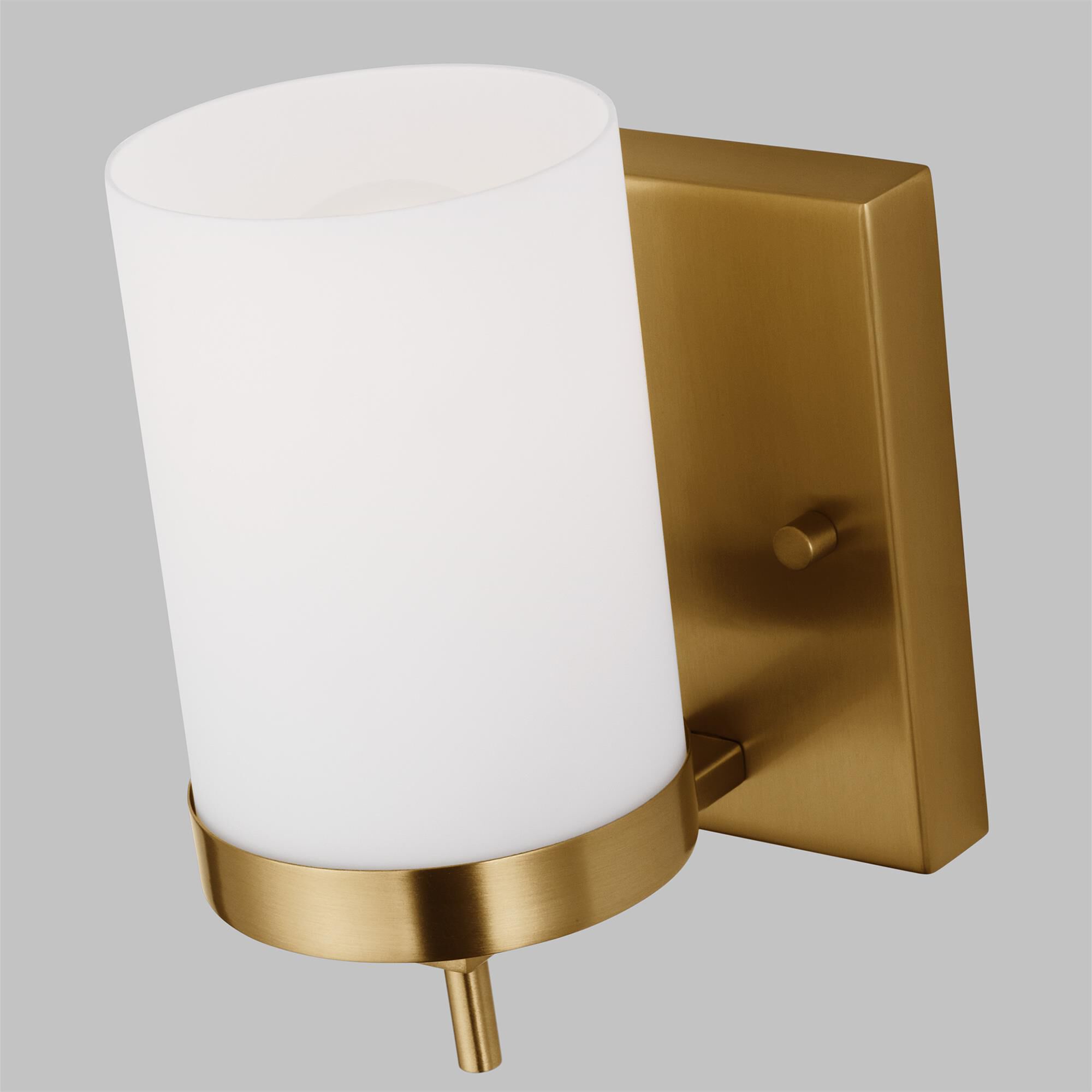 Shown in Satin Brass finish and Etched / White Inside Glass shade
