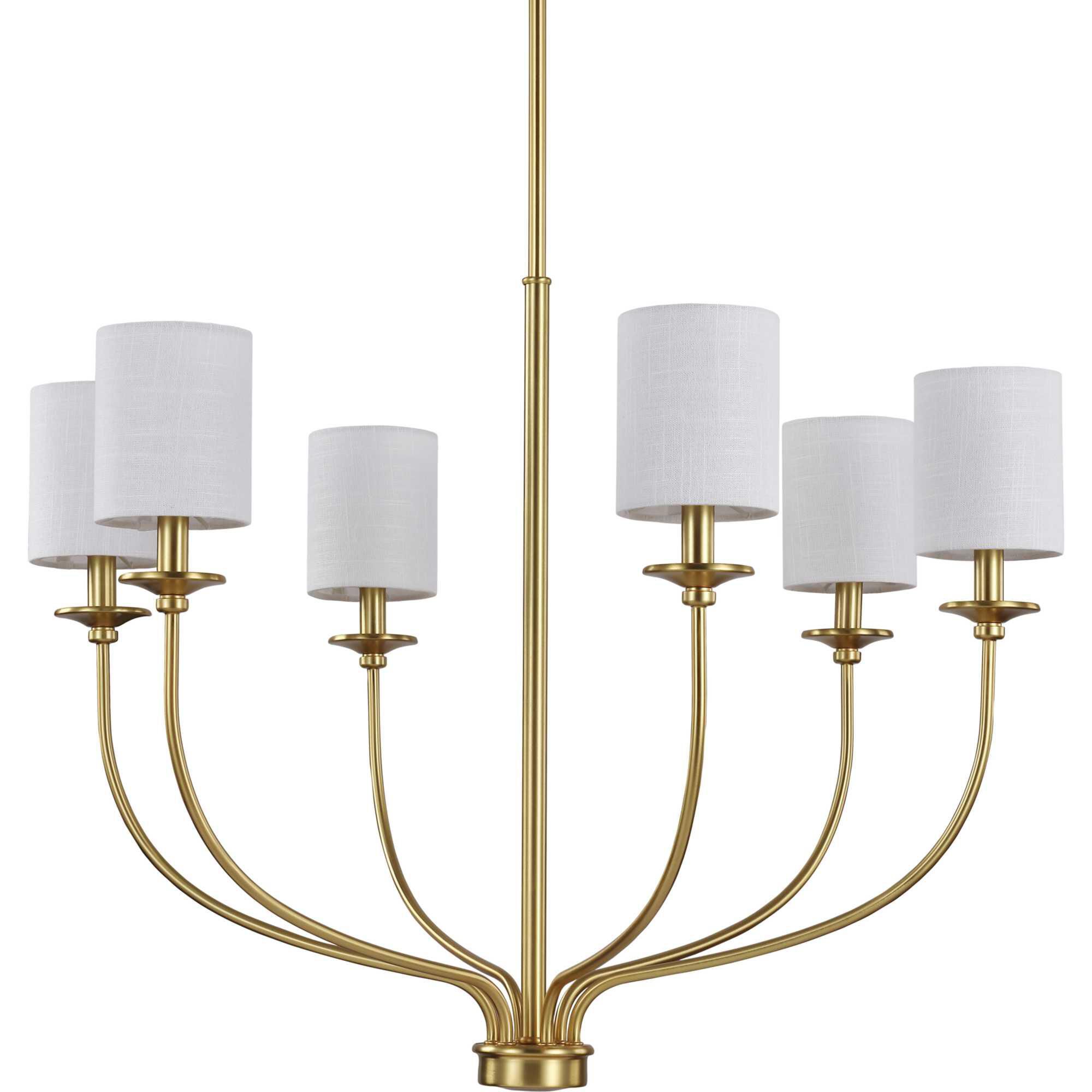 Bonita 30 Inch 6 Light Chandelier by Progress Lighting