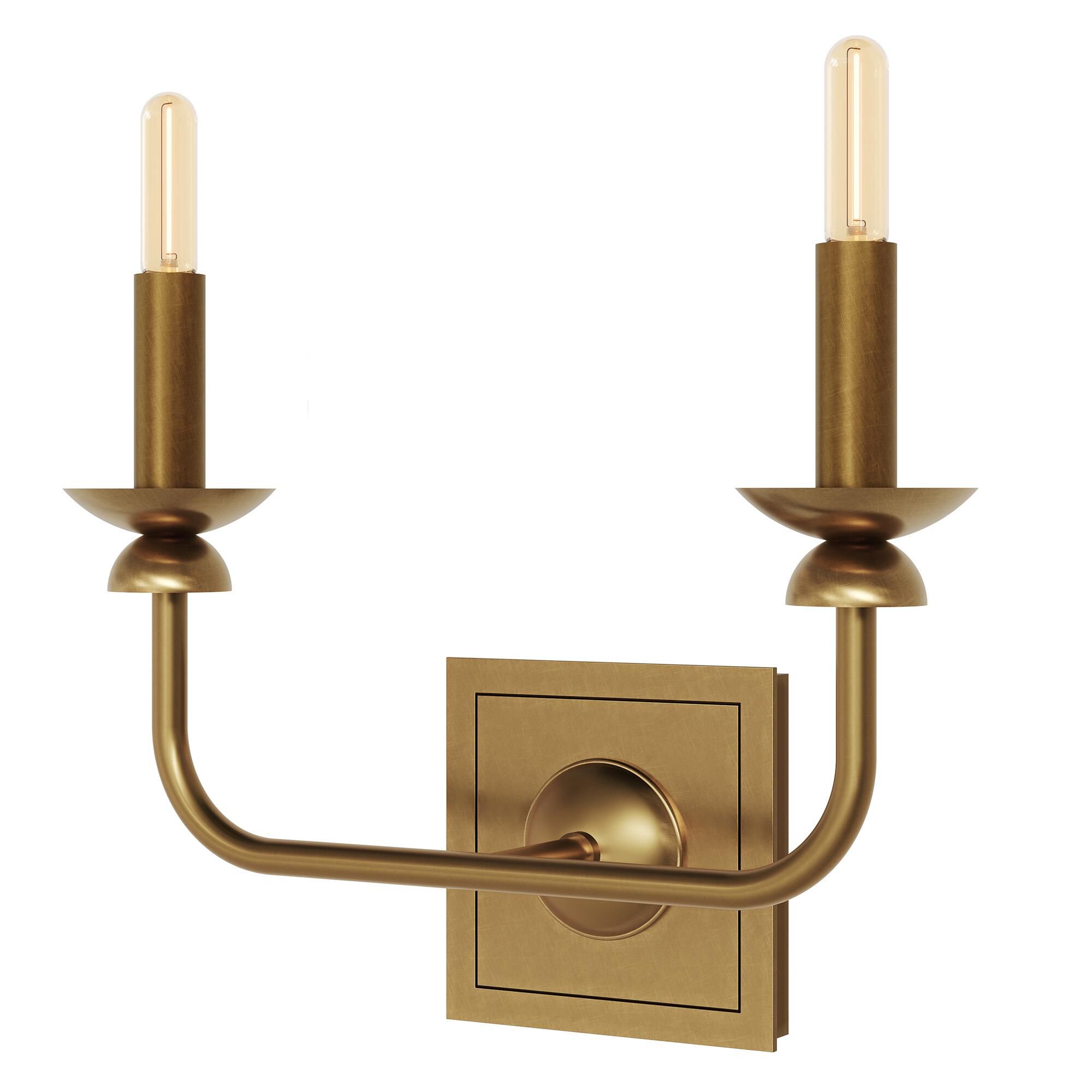 Shown in Gold finish and White shade