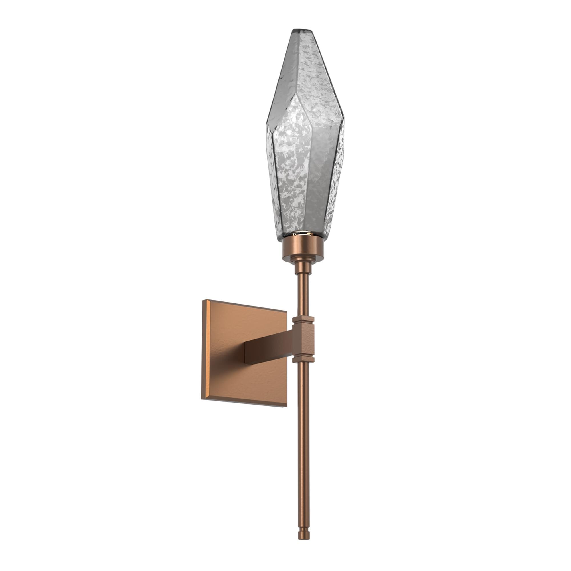 Shown in Burnished Bronze finish and Chilled Blown And Smoke glass