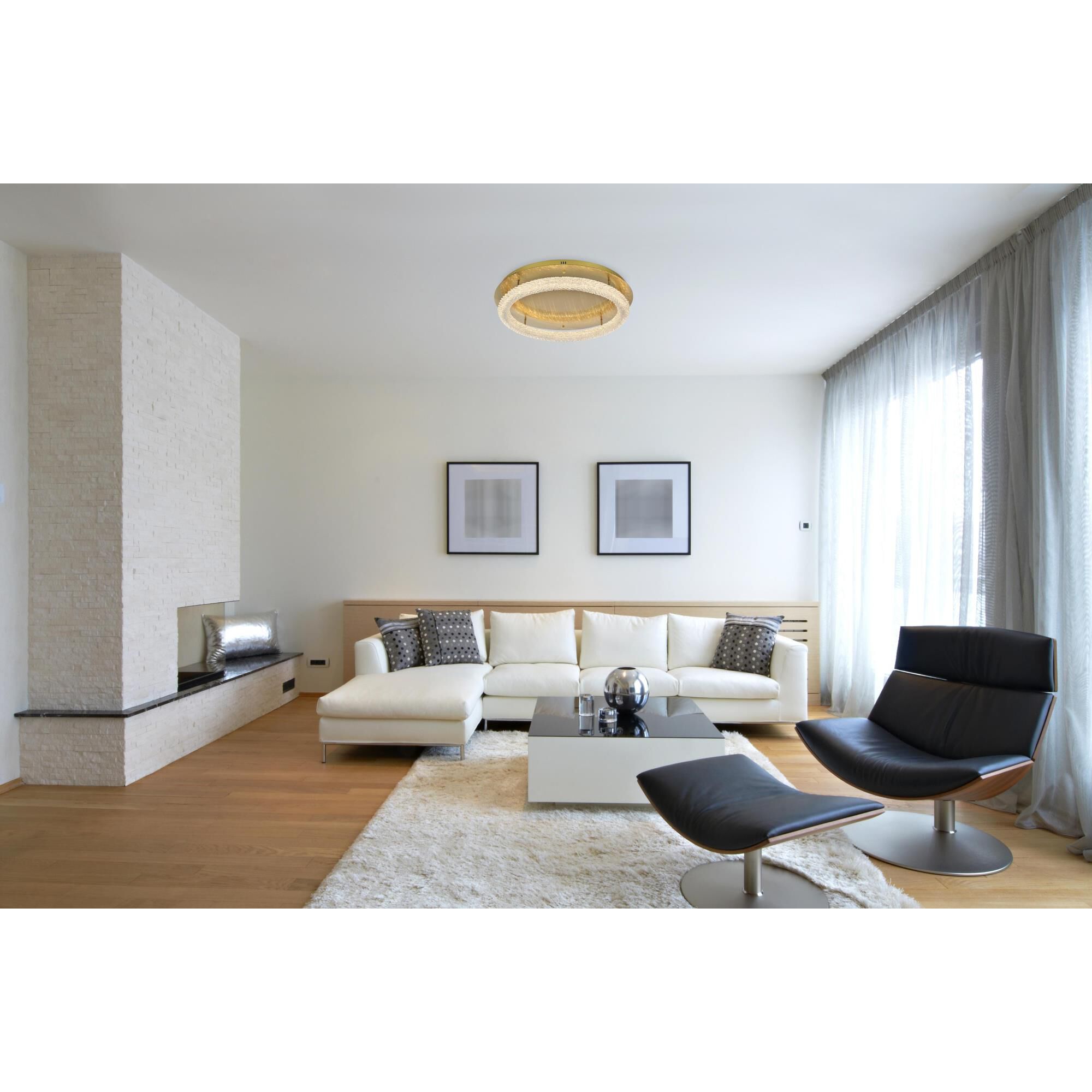 Bowen 30 Inch Flush Mount by Elegant Lighting