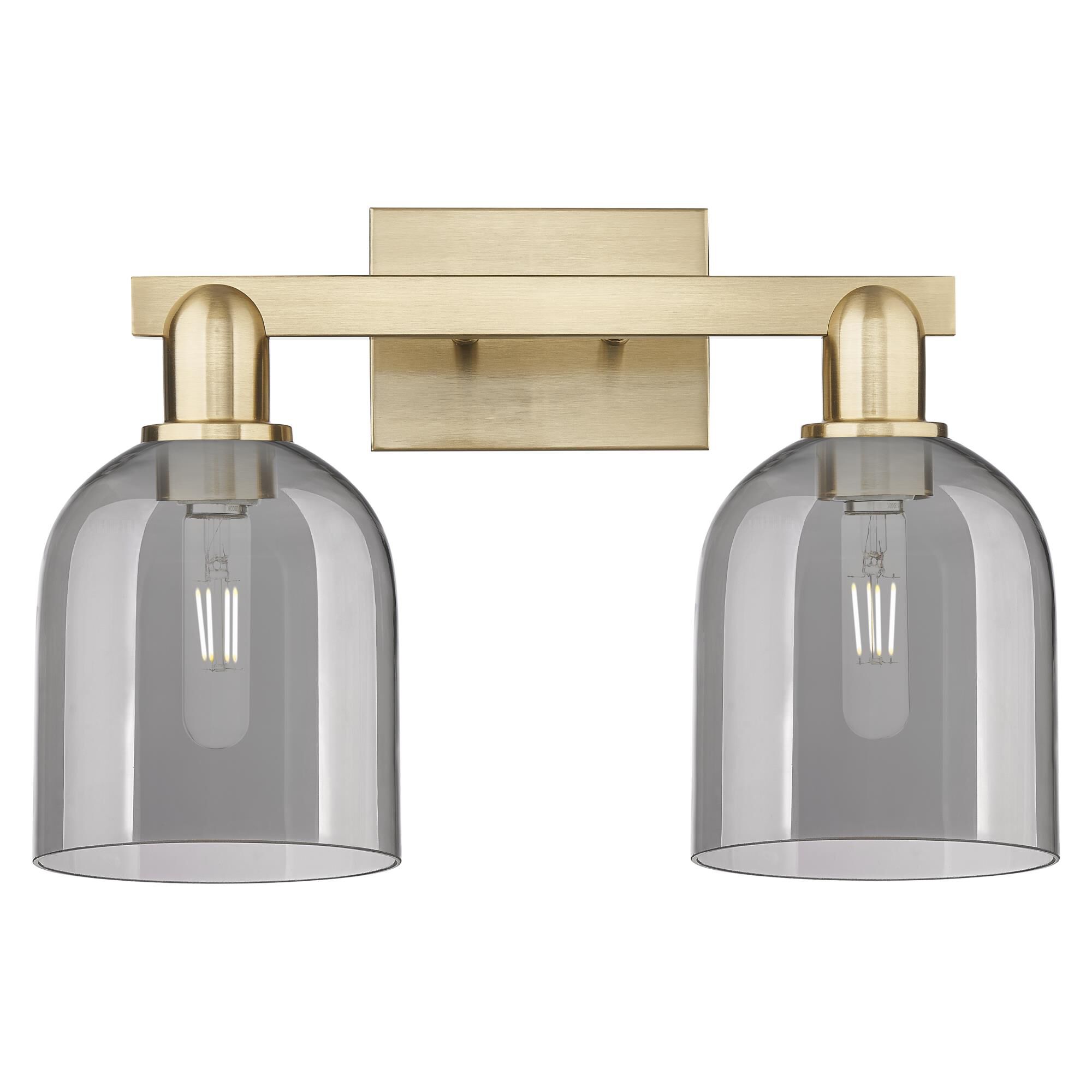 Shown in Champagne Bronze finish and Light Smoke glass