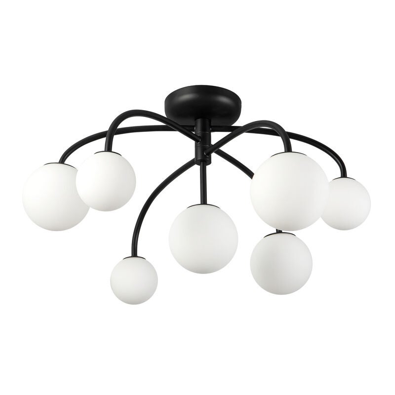 Elisa Carlucci Fiona 27 Inch Semi Flush Mount by Alora Mood