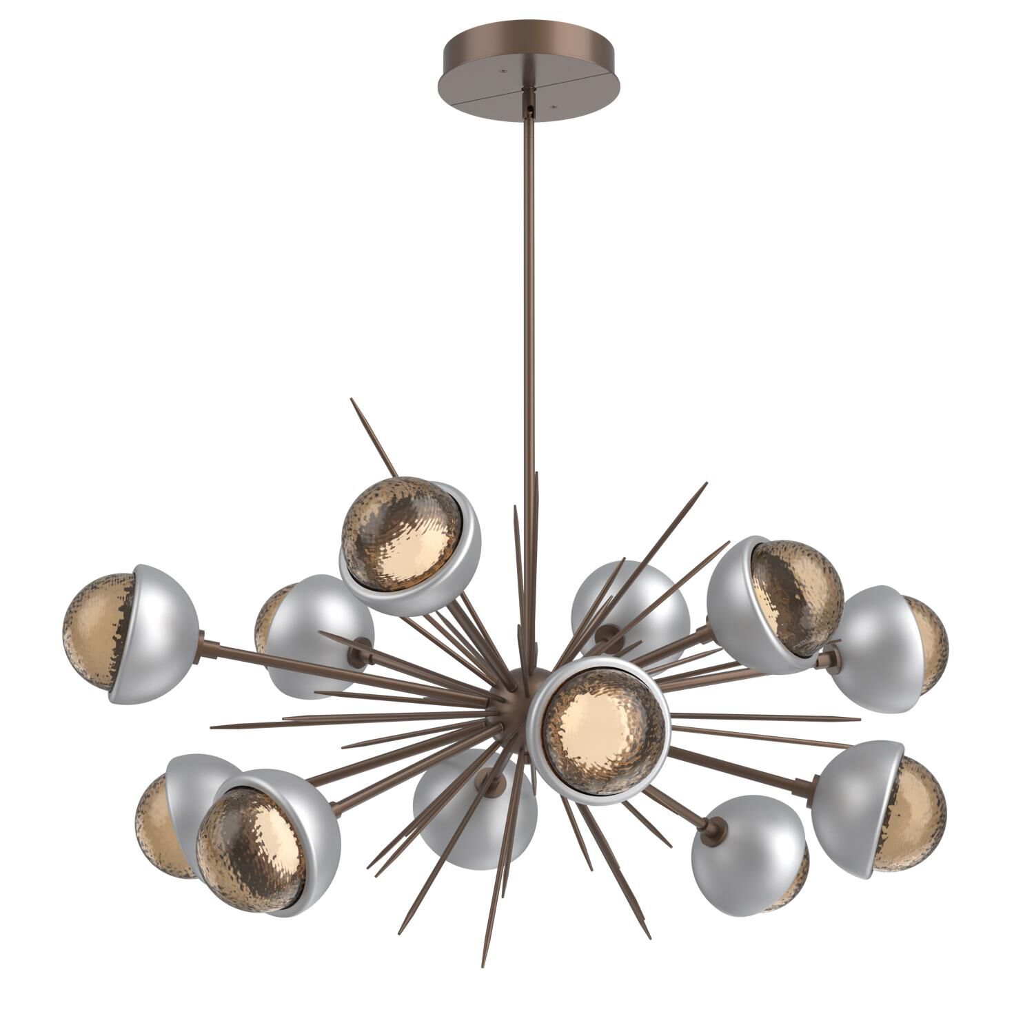 Shown in Burnished Bronze finish and Bronze glass and Salt White accent