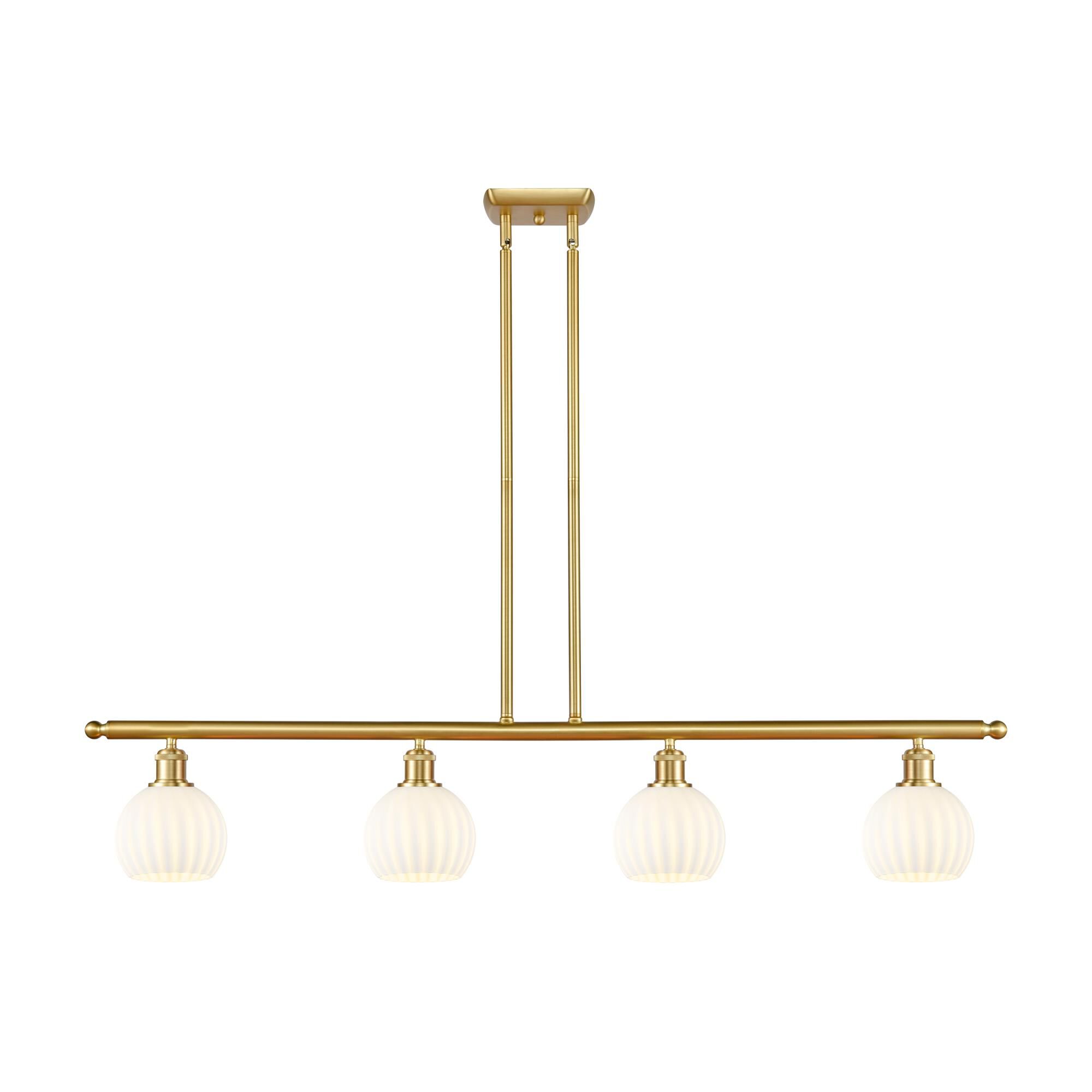 Bruno Marashlian White Venetian 48 Inch Linear Suspension Light by Innovations Lighting