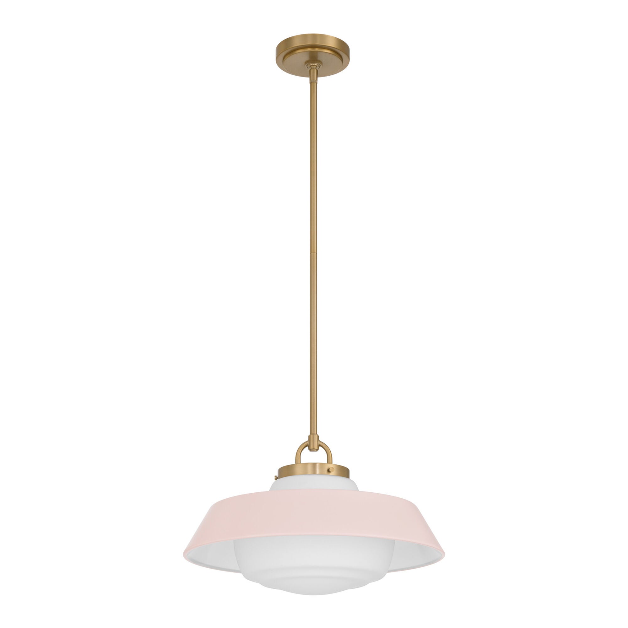 Shown in Vibrant Gold finish and Steel glass and Steel shade