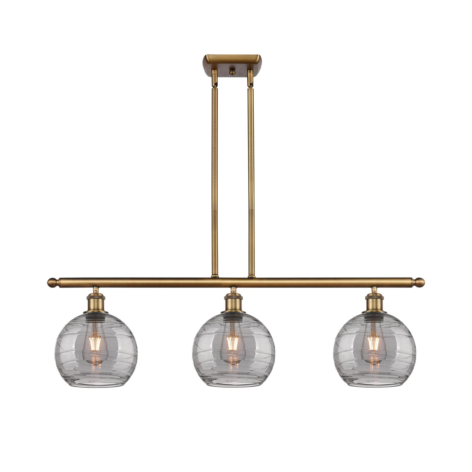 Bruno Marashlian Athens Deco Swirl 36 Inch Linear Suspension Light by Innovations Lighting