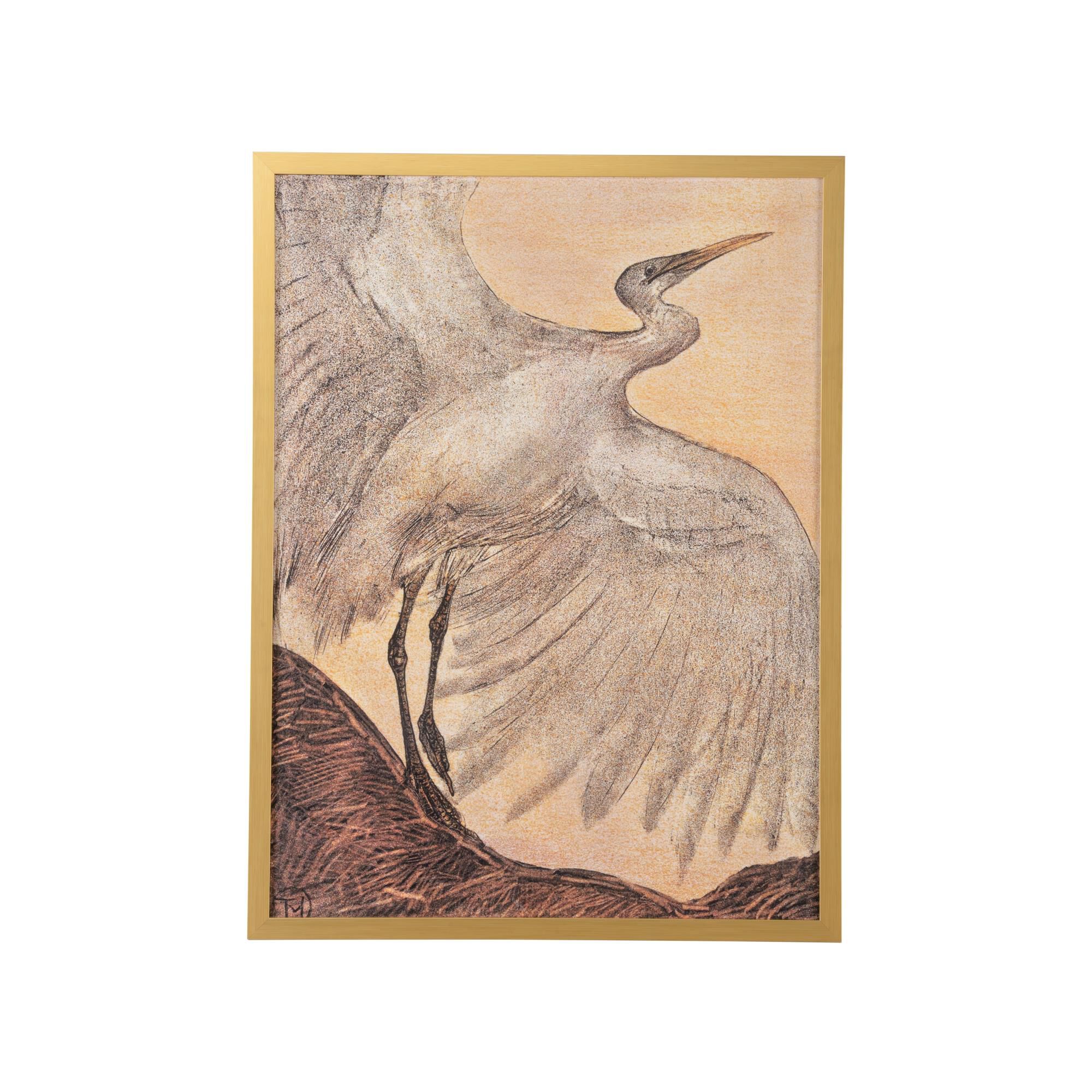 Jamie Merida Great Egret Print by Chelsea House