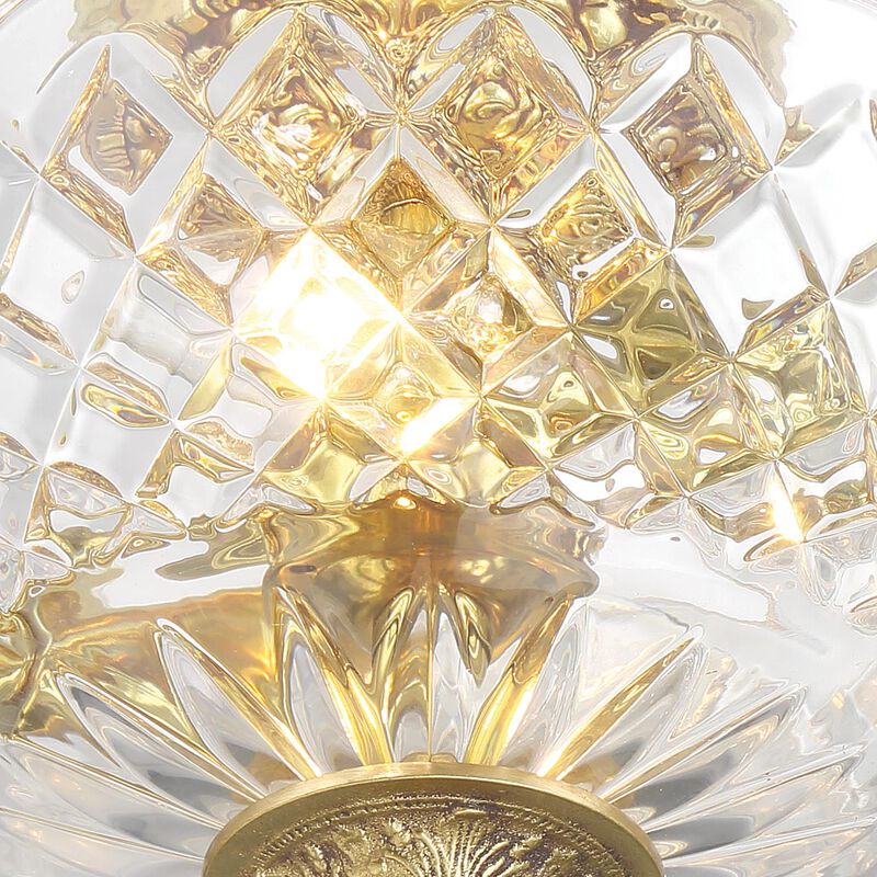 Ceiling 12 Inch 2 Light Semi Flush Mount by Crystorama
