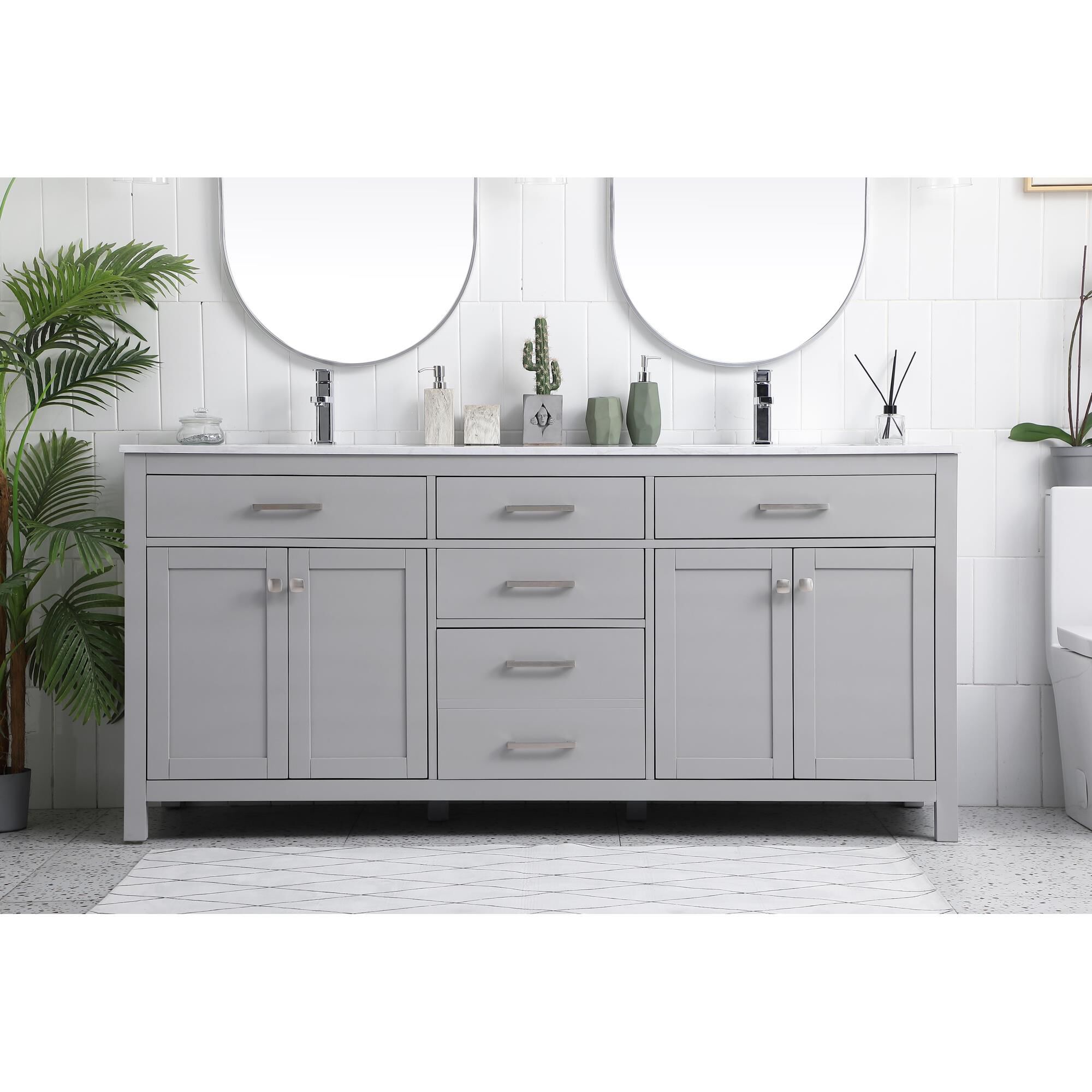 Lewis 72 Inch Bath Vanity by Elegant Decor