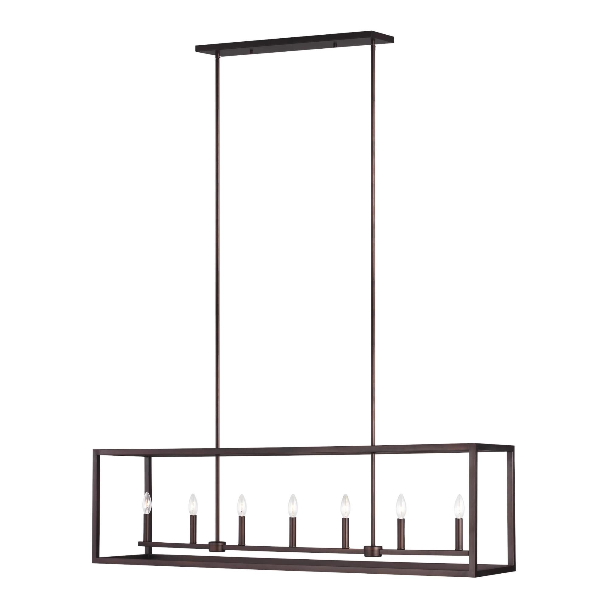 Moffet Street 54 Inch 7 Light Linear Suspension Light by Generation Lighting