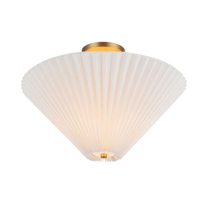 Peyton Fox Bridgette 16 Inch Semi Flush Mount by Alora Mood