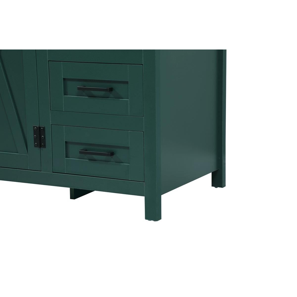 Shown in Green finish and With Backsplash accent