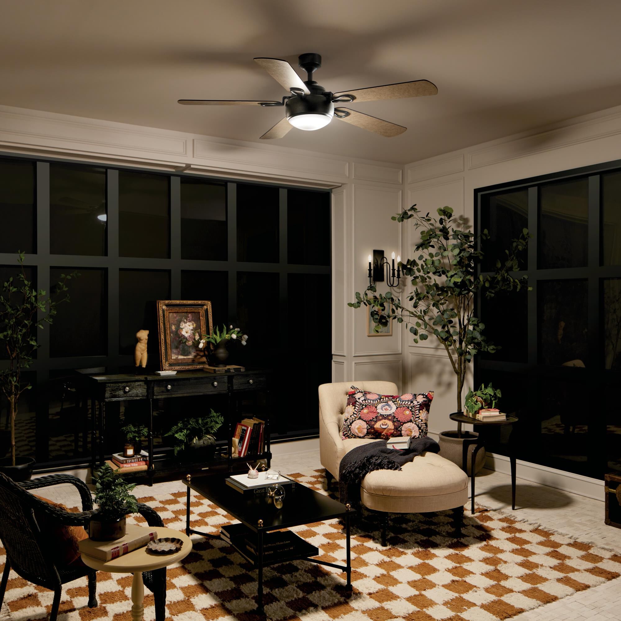 Humble 60 Inch Ceiling Fan with Light Kit by Kichler Lighting