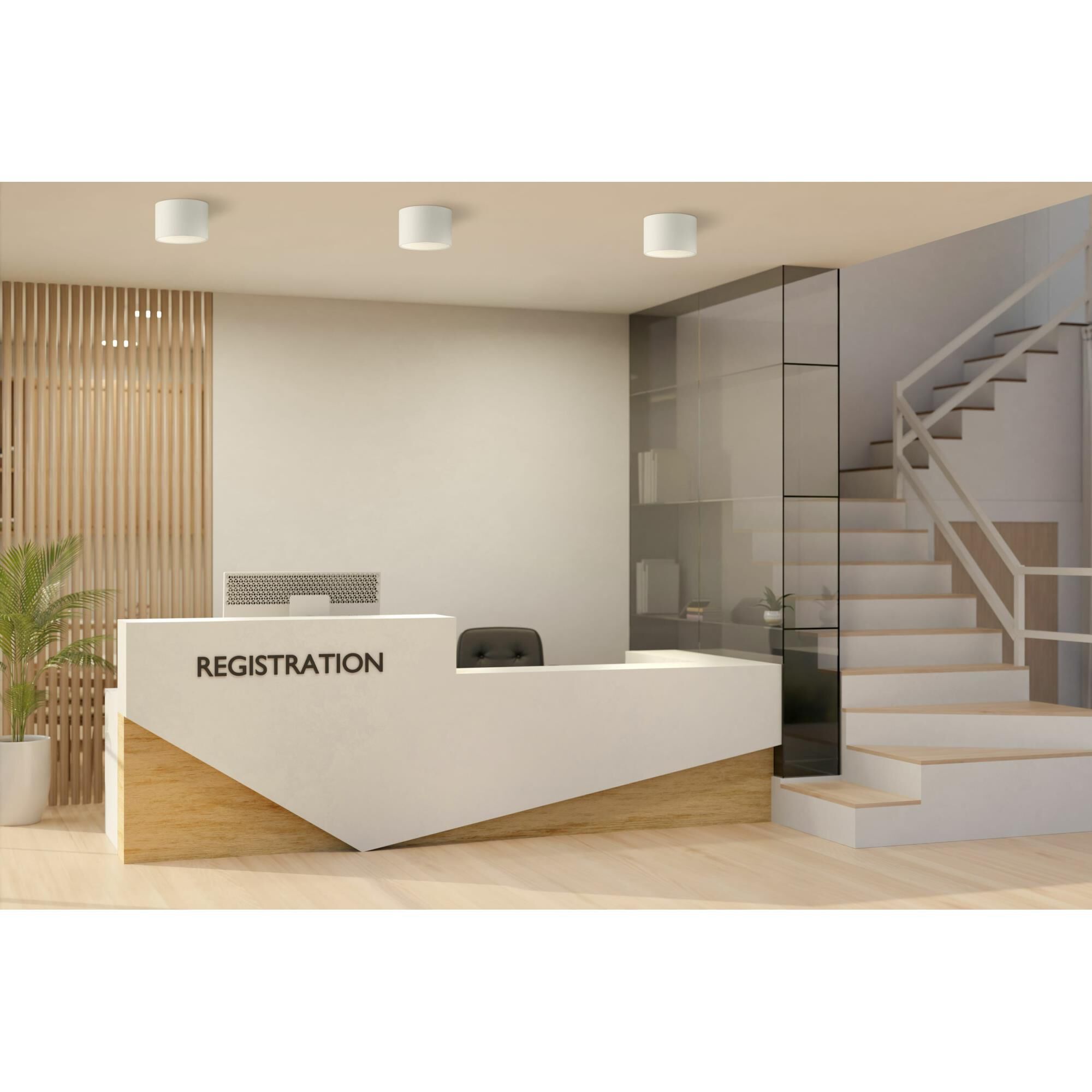 Shown in White finish