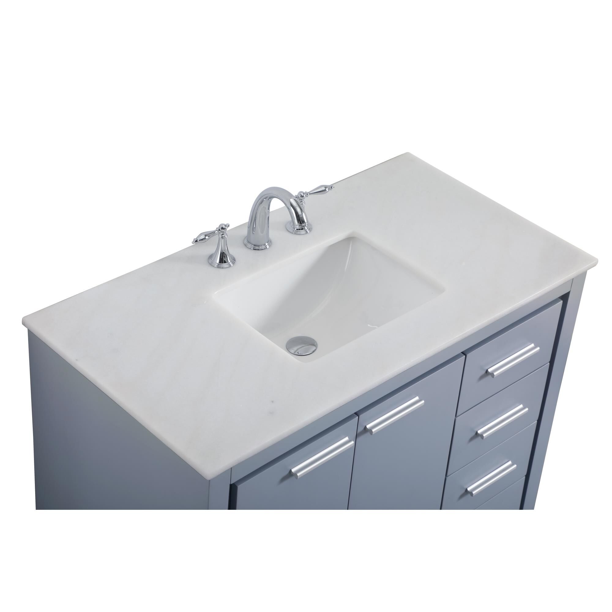 Shown in Grey finish