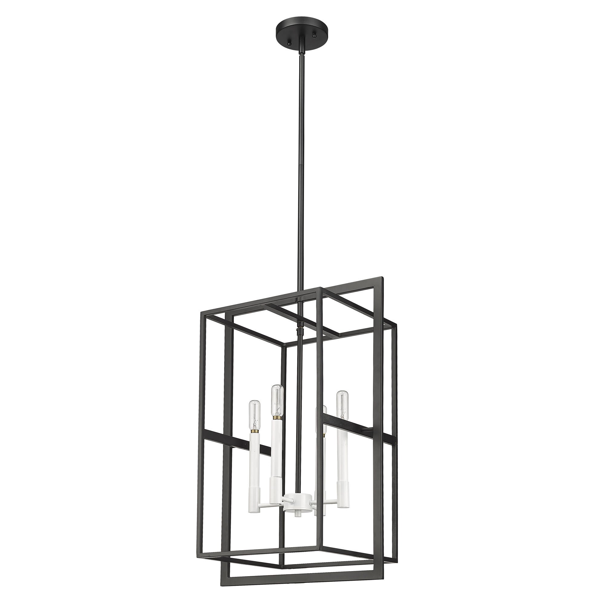 Shown in Black With White Candle Sleeves finish