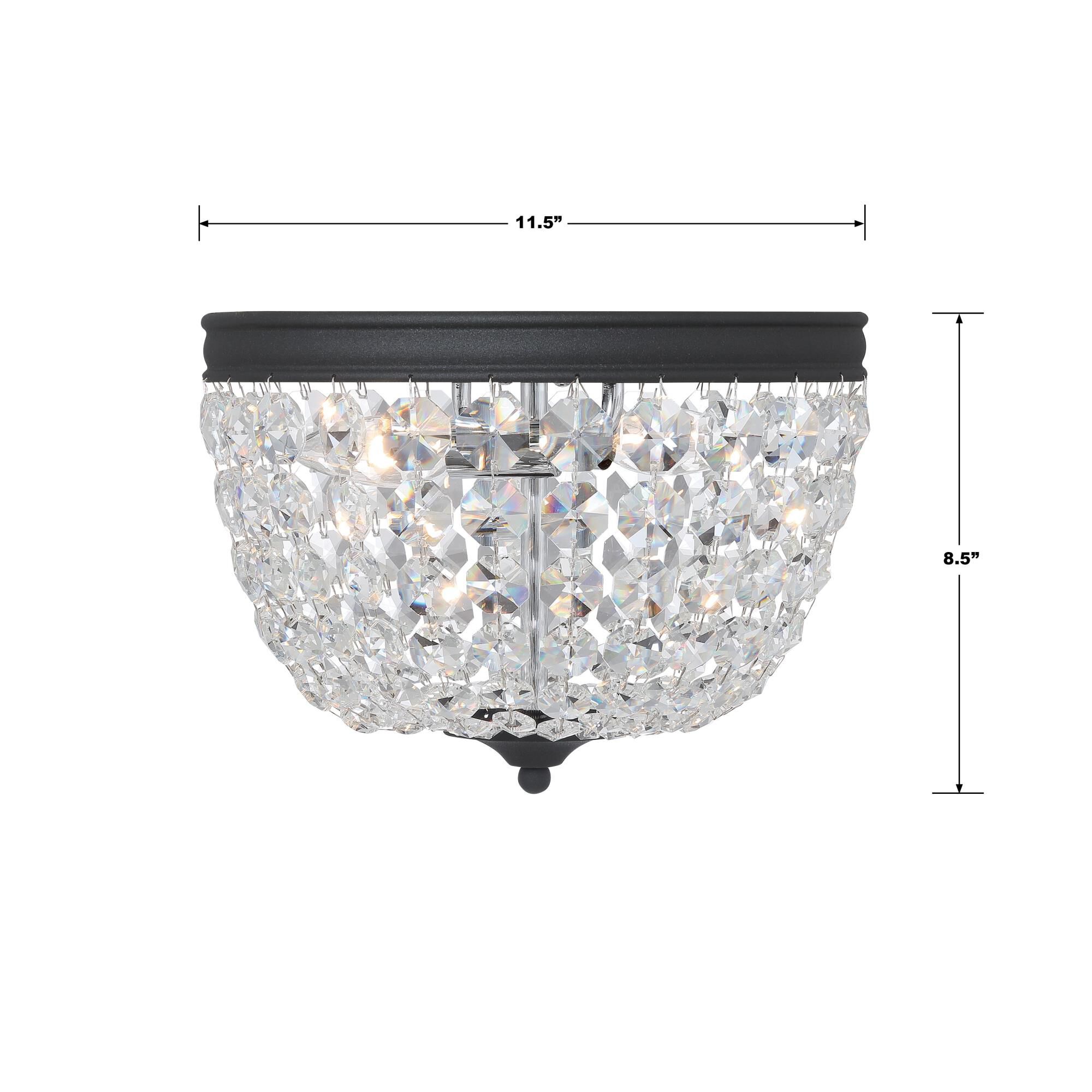 Nola 11 Inch 2 Light Flush Mount by Crystorama