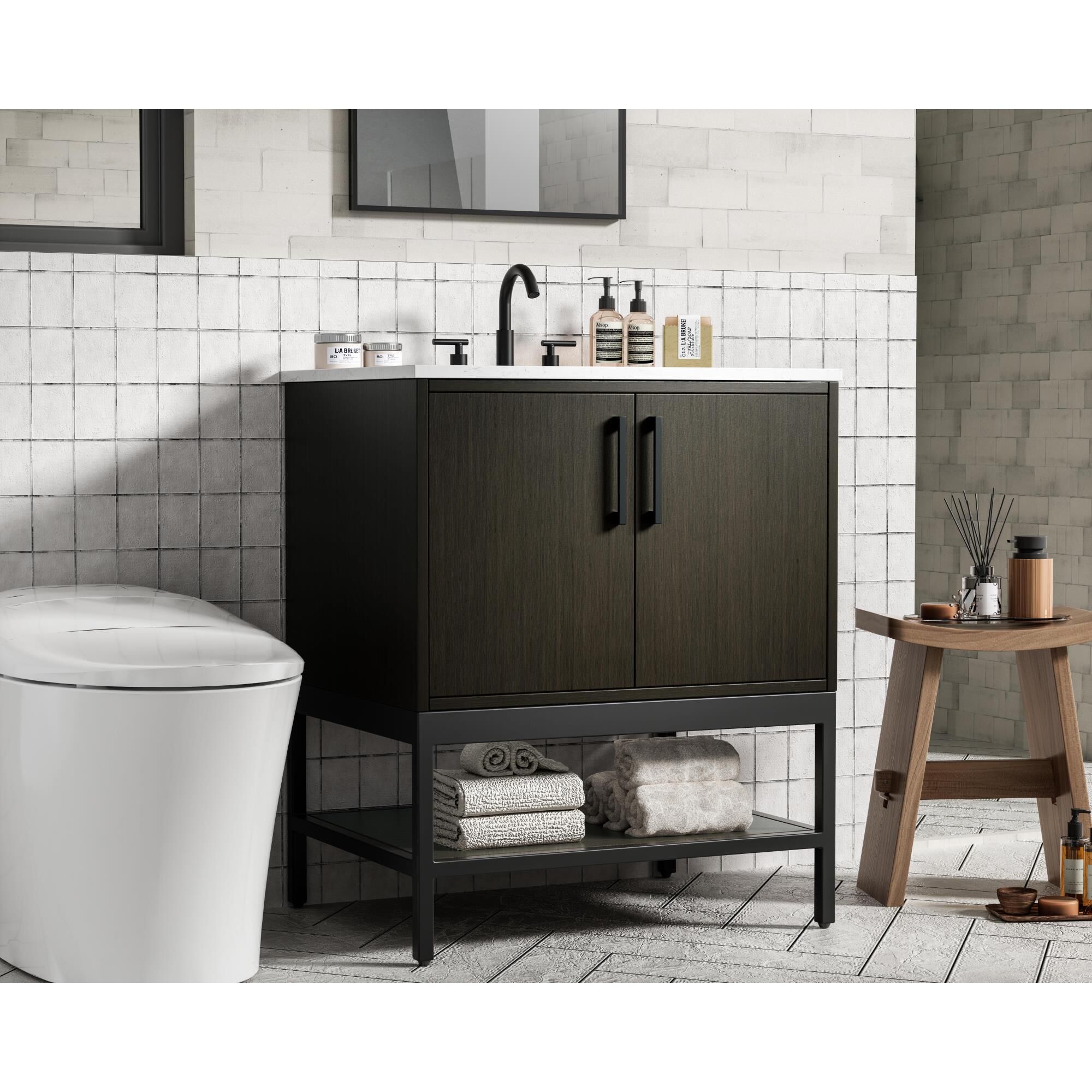 Shown in Mocha Brown finish