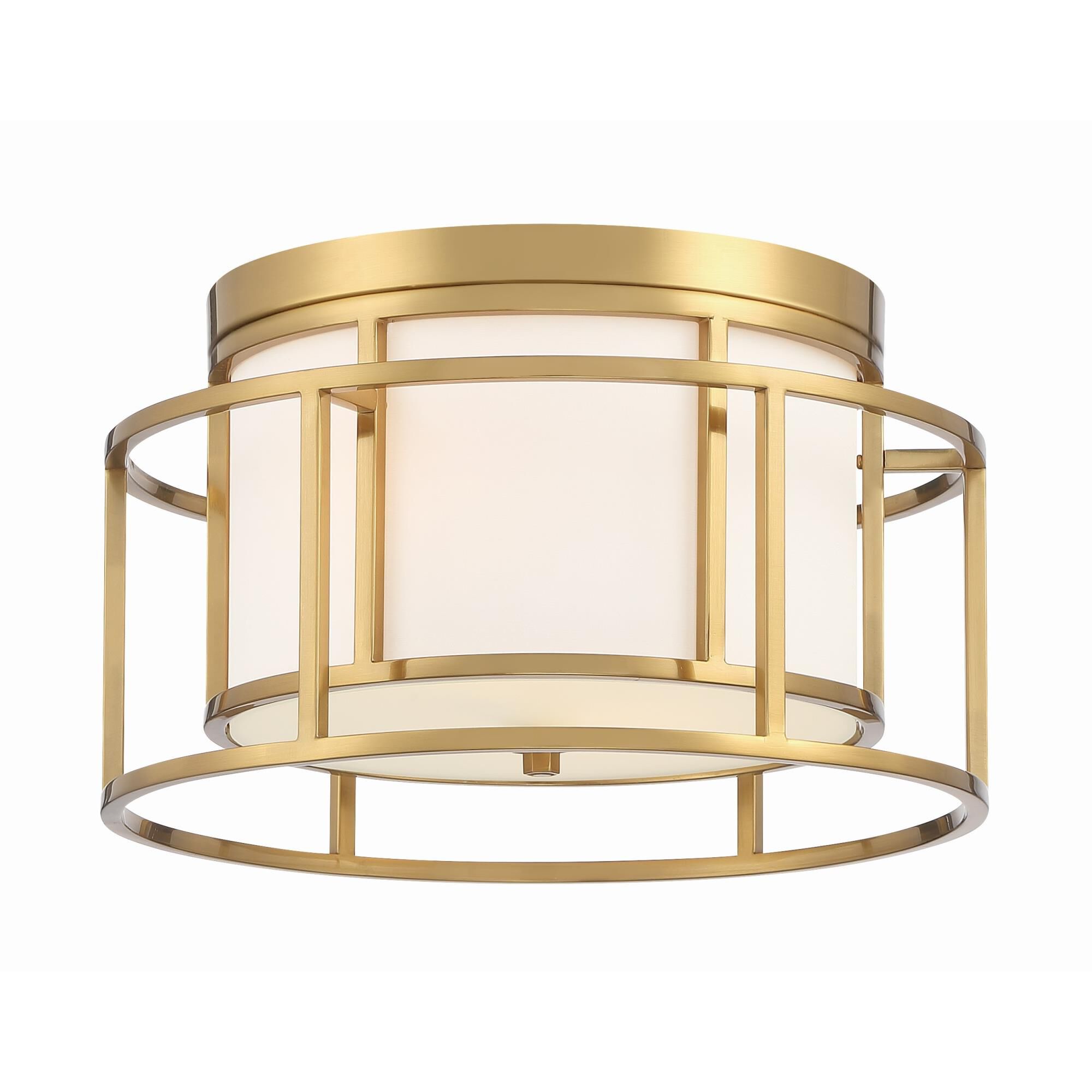 Shown in Luxe Gold finish and Silk glass and Silk shade