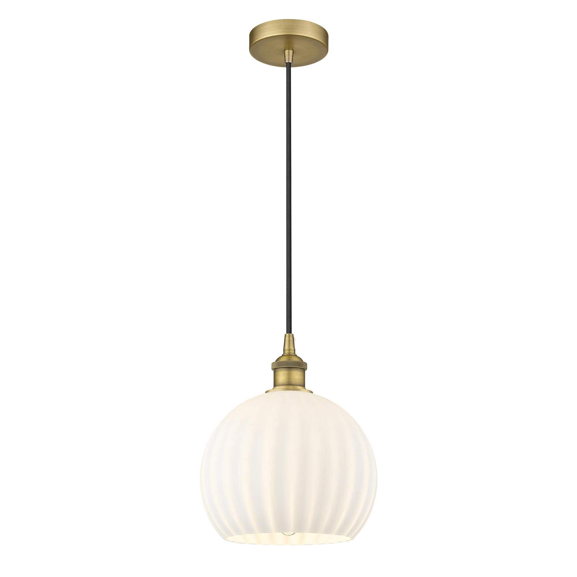 Bruno Marashlian White Venetian Mini Pendant by Innovations Lighting