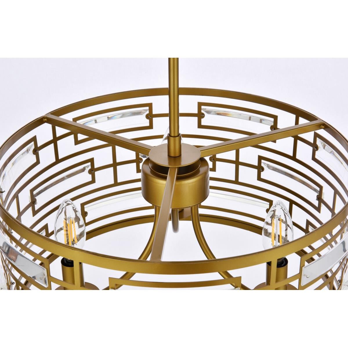 Shown in Brass finish and Royal Cut Clear crystal