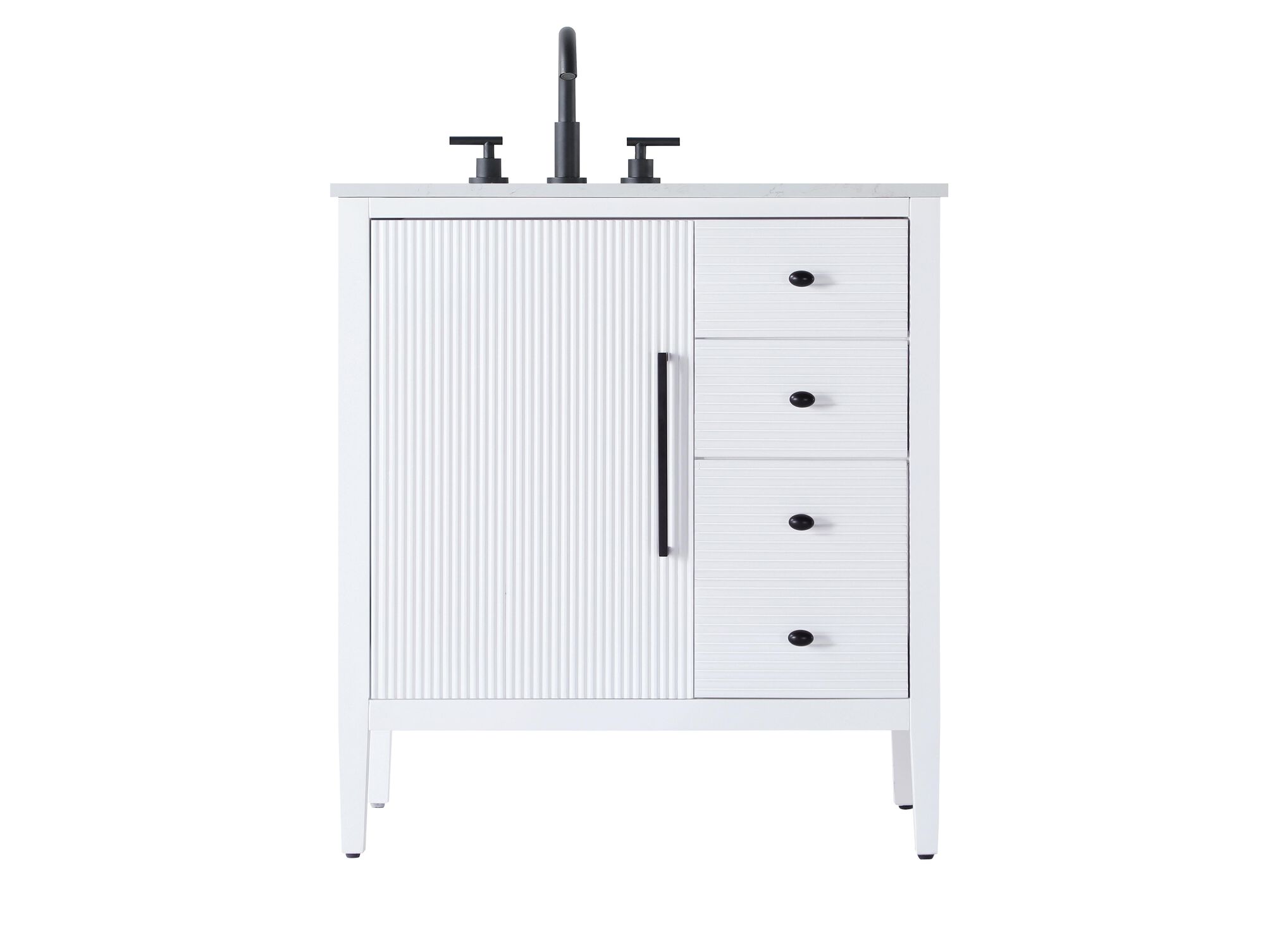 Shown in White finish