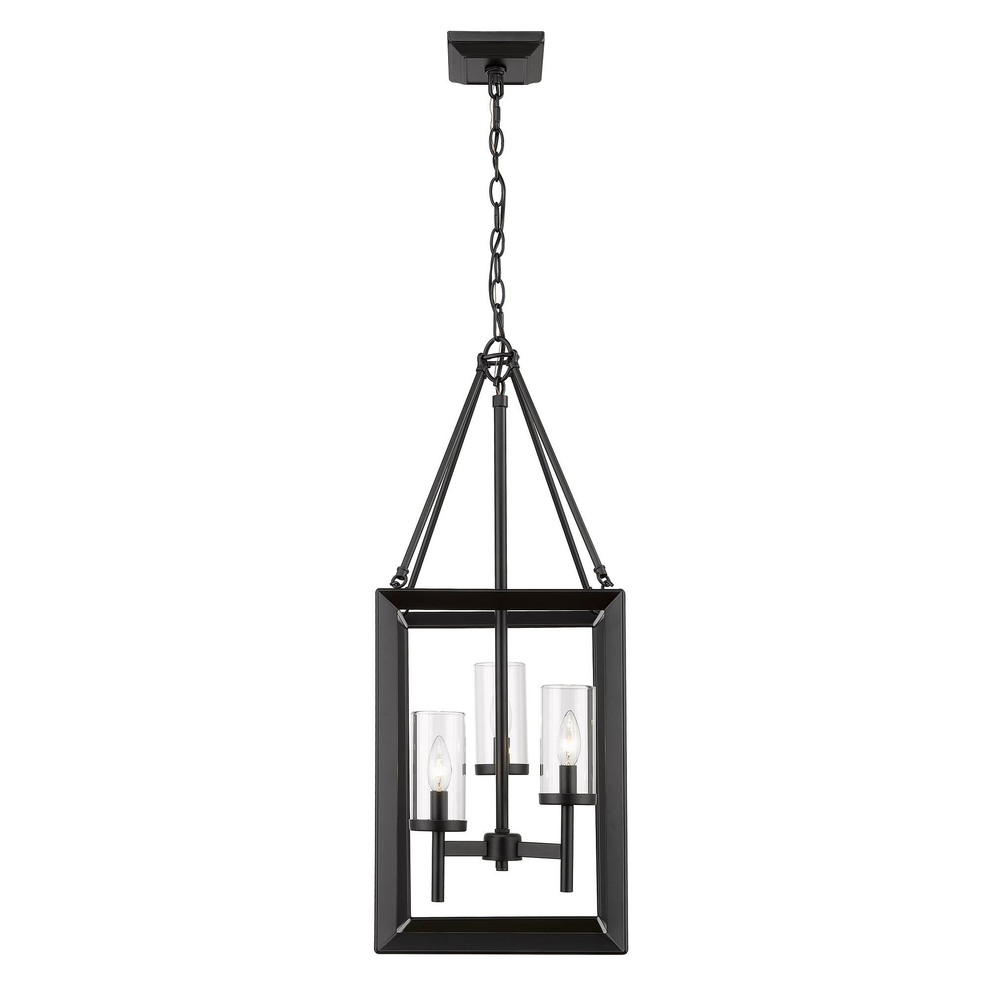 Smyth 12 Inch Cage Pendant by Golden Lighting