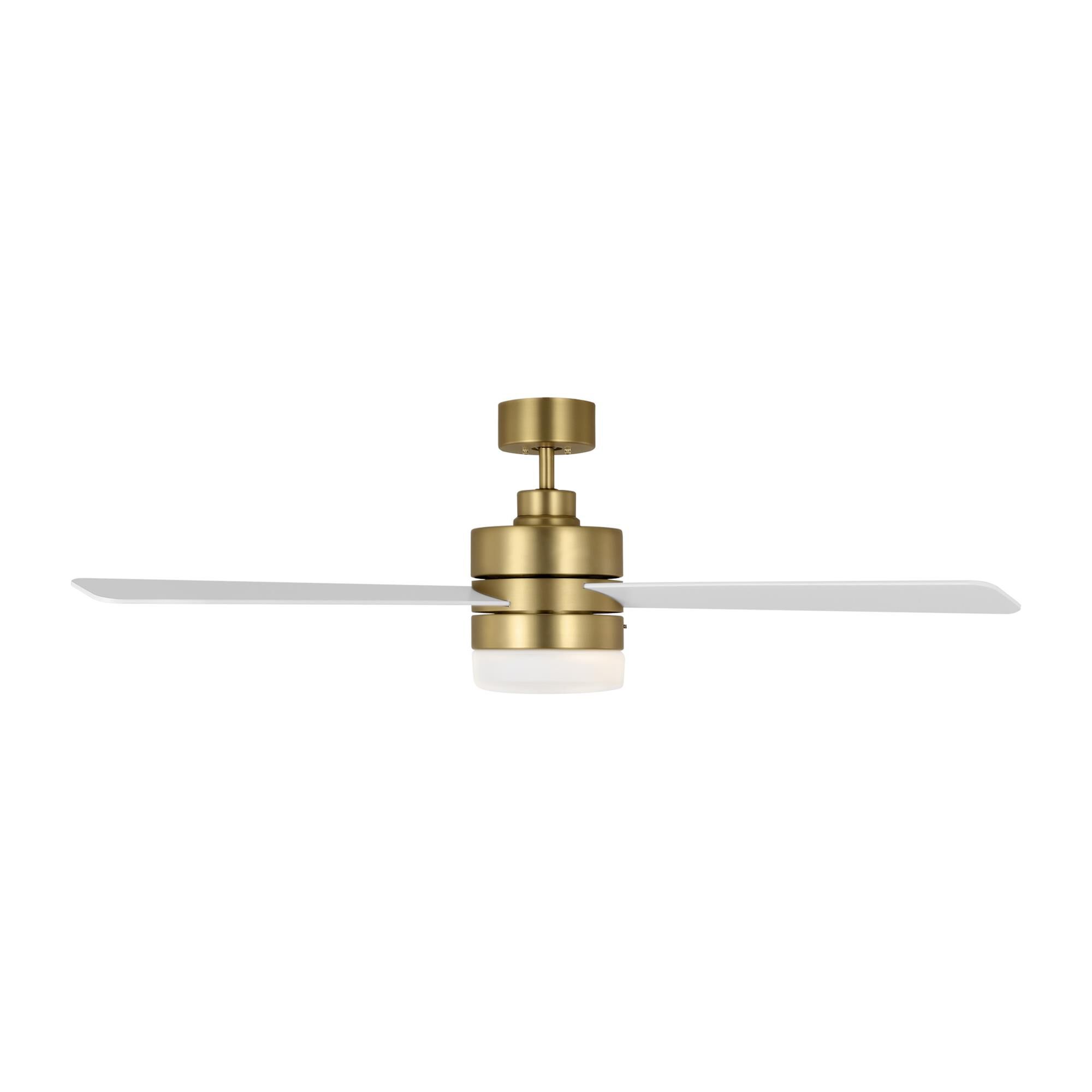 Shown in Burnished Brass finish and Matte Opal glass