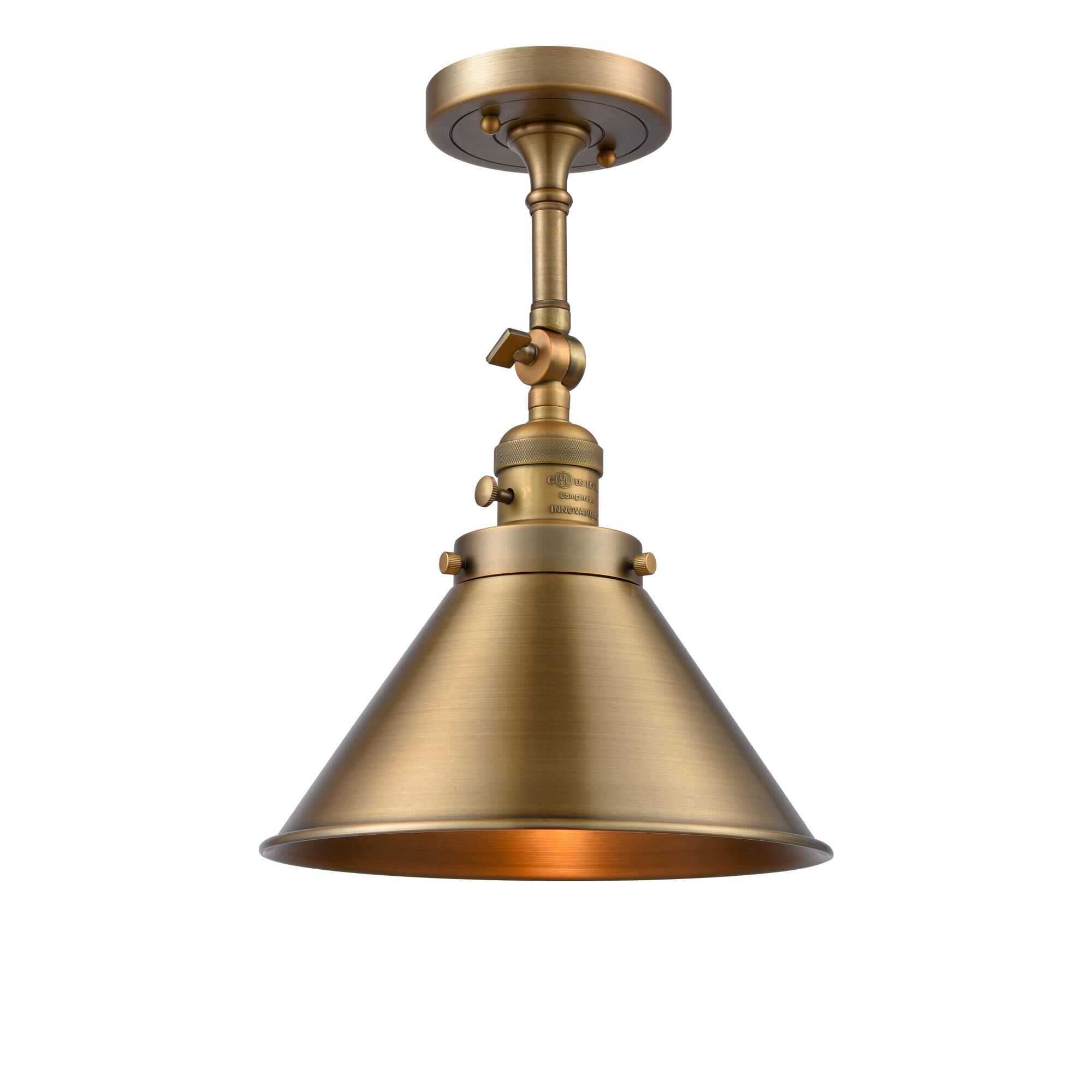 Bruno Marashlian Briarcliff 10 Inch 1 Light Semi Flush Mount by Innovations Lighting