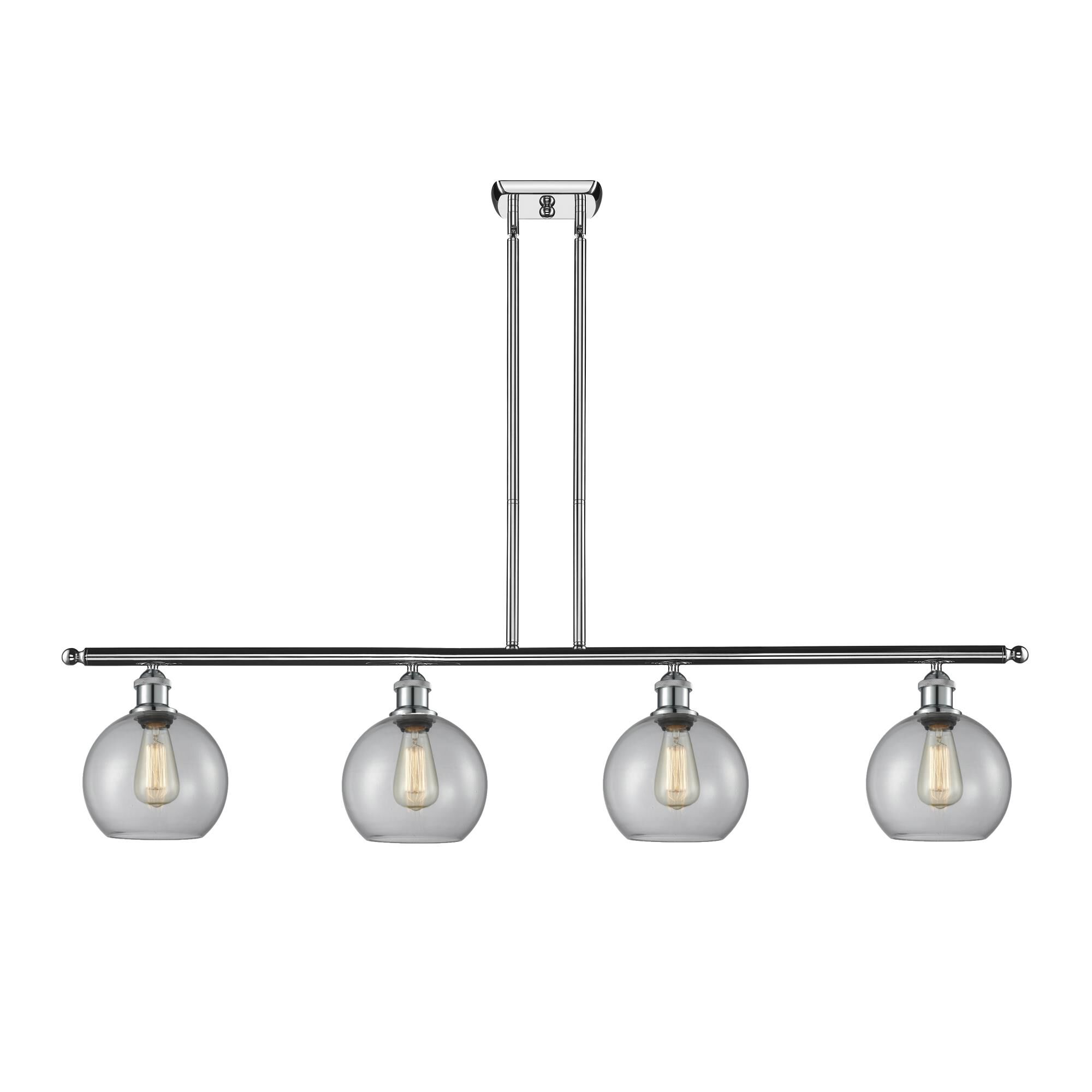 Shown in Polished Chrome finish and Clear Athens glass