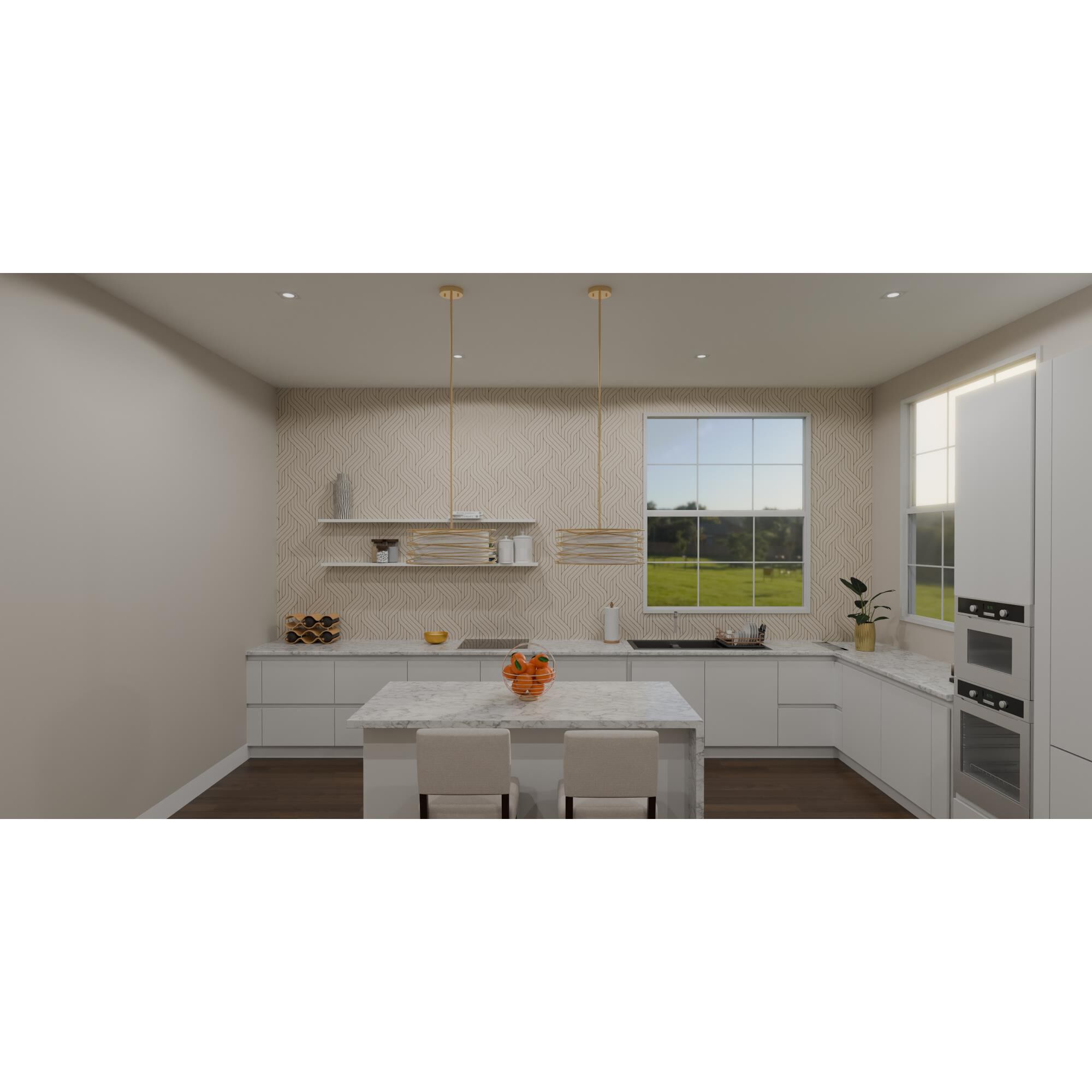 Spiral 20 Inch 3 Light Large Pendant by Quoizel