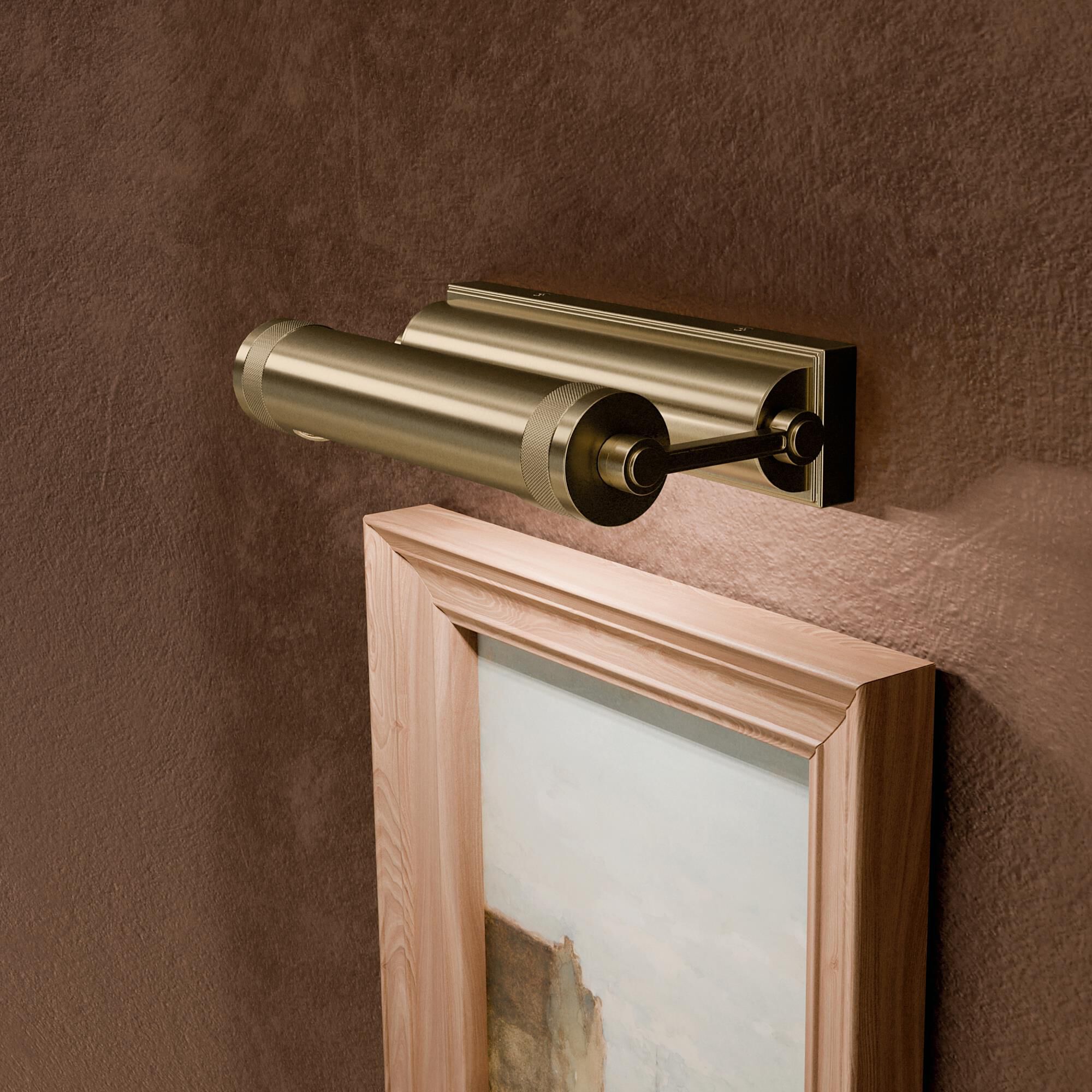 Shown in Champagne Bronze finish and Metal shade