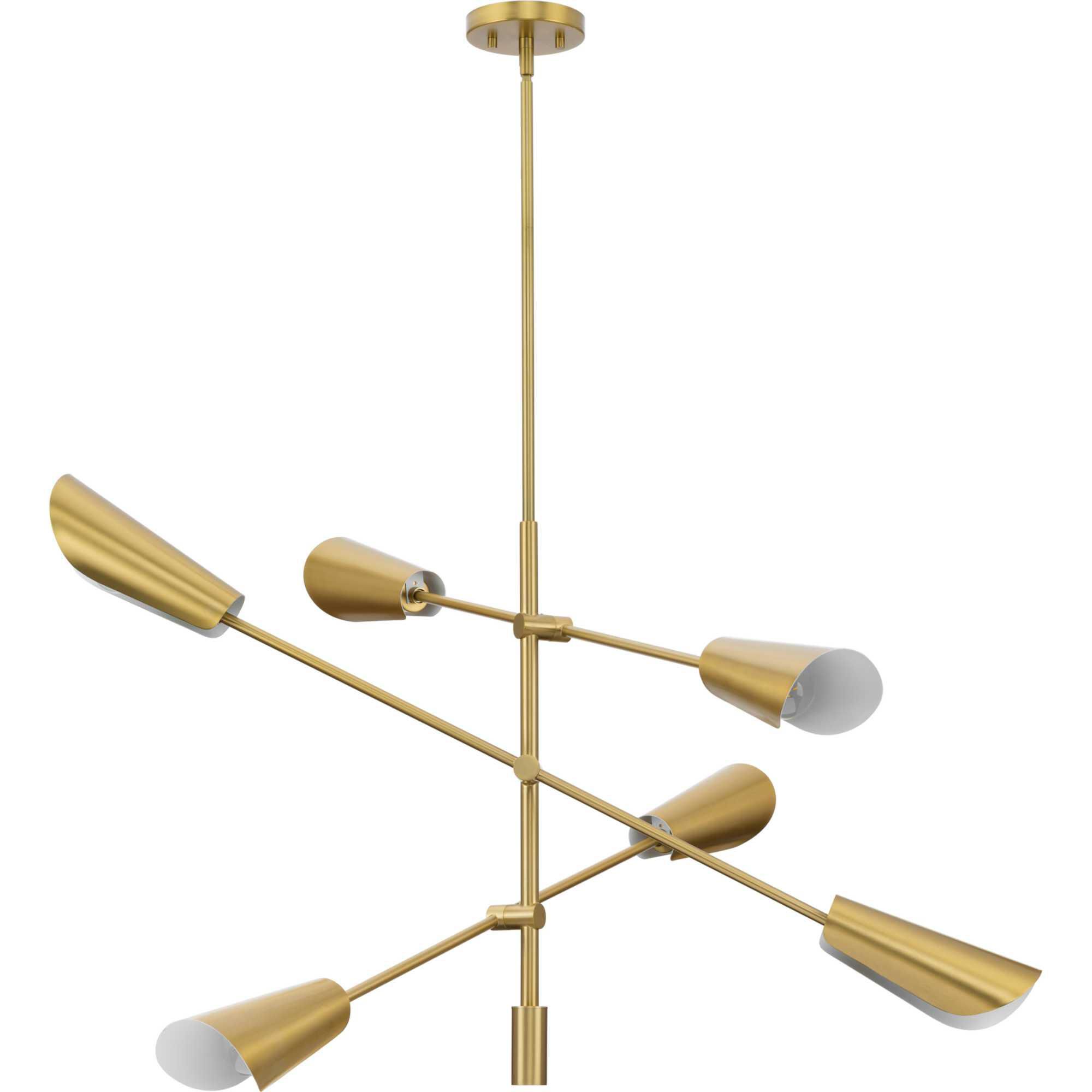 Shown in Brushed Gold finish and Brushed Gold and Painted White Inside glass