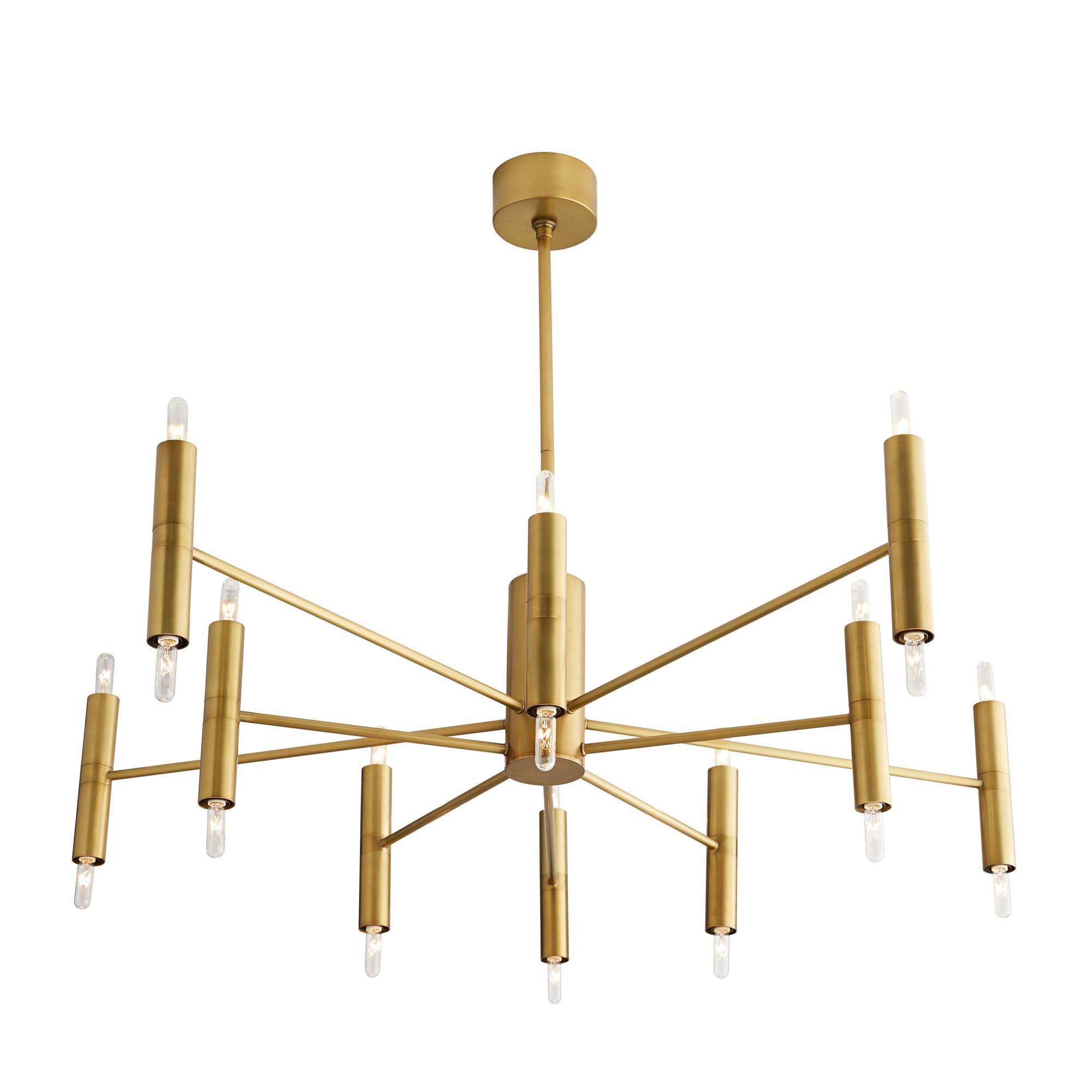 Shown in Antique Brass finish and Yes shade