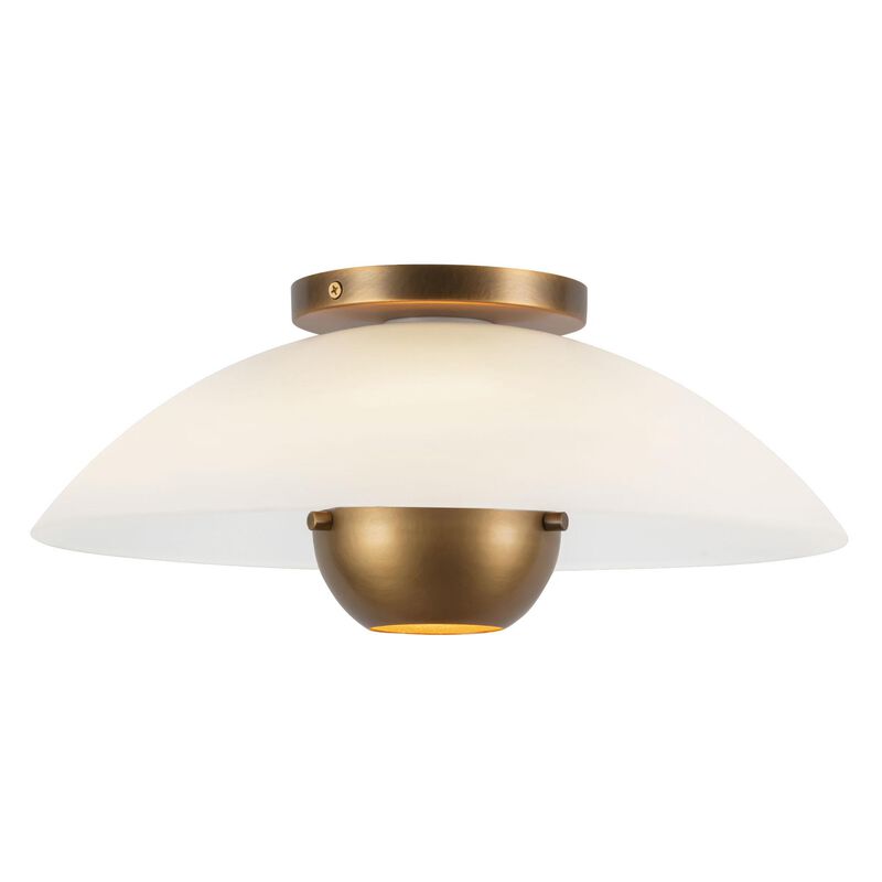Ryan Pauly Umbra 14 Inch Semi Flush Mount by Kuzco Lighting