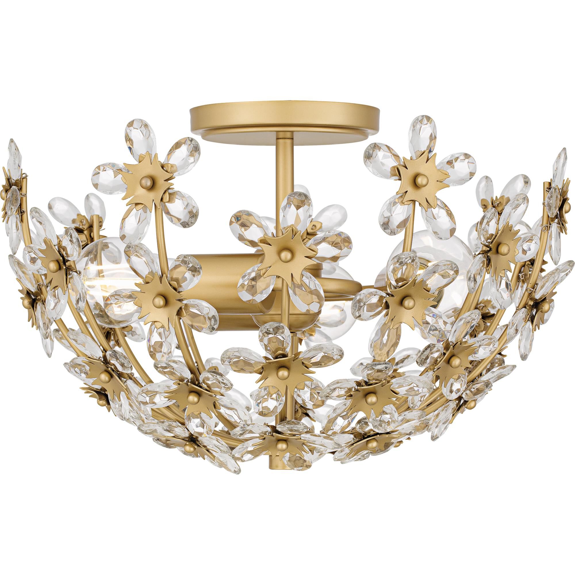 Rosemary 16 Inch Semi Flush Mount by Quoizel