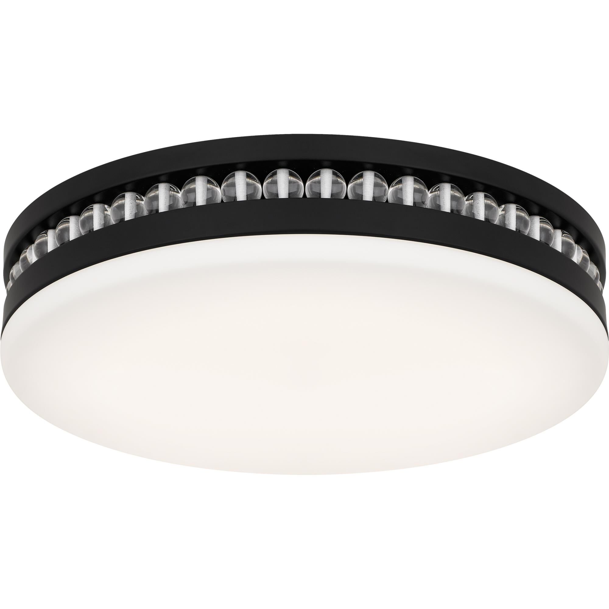 Shown in Matte Black finish and Opal Etched Glass shade