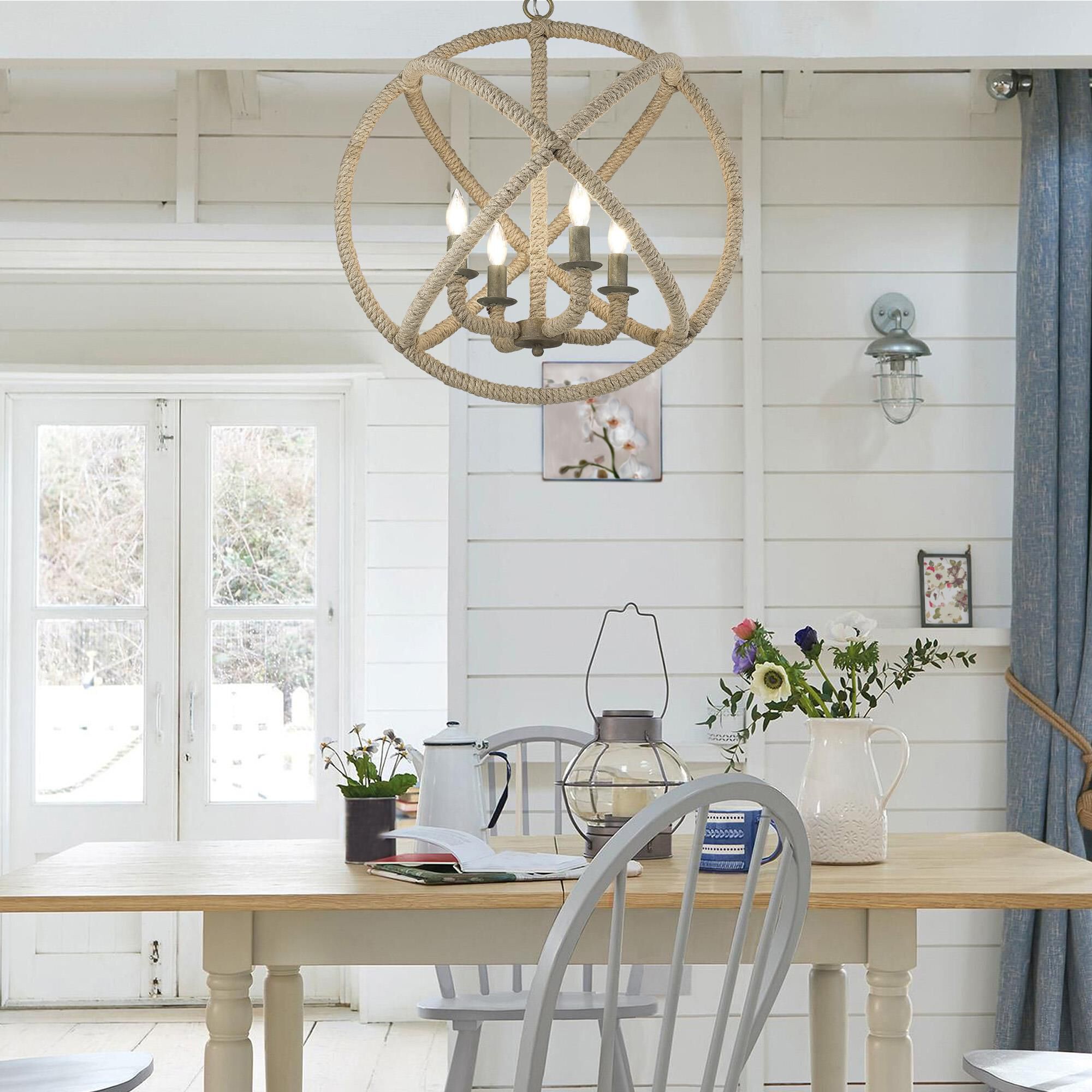 Marina 23 Inch Cage Pendant by Golden Lighting