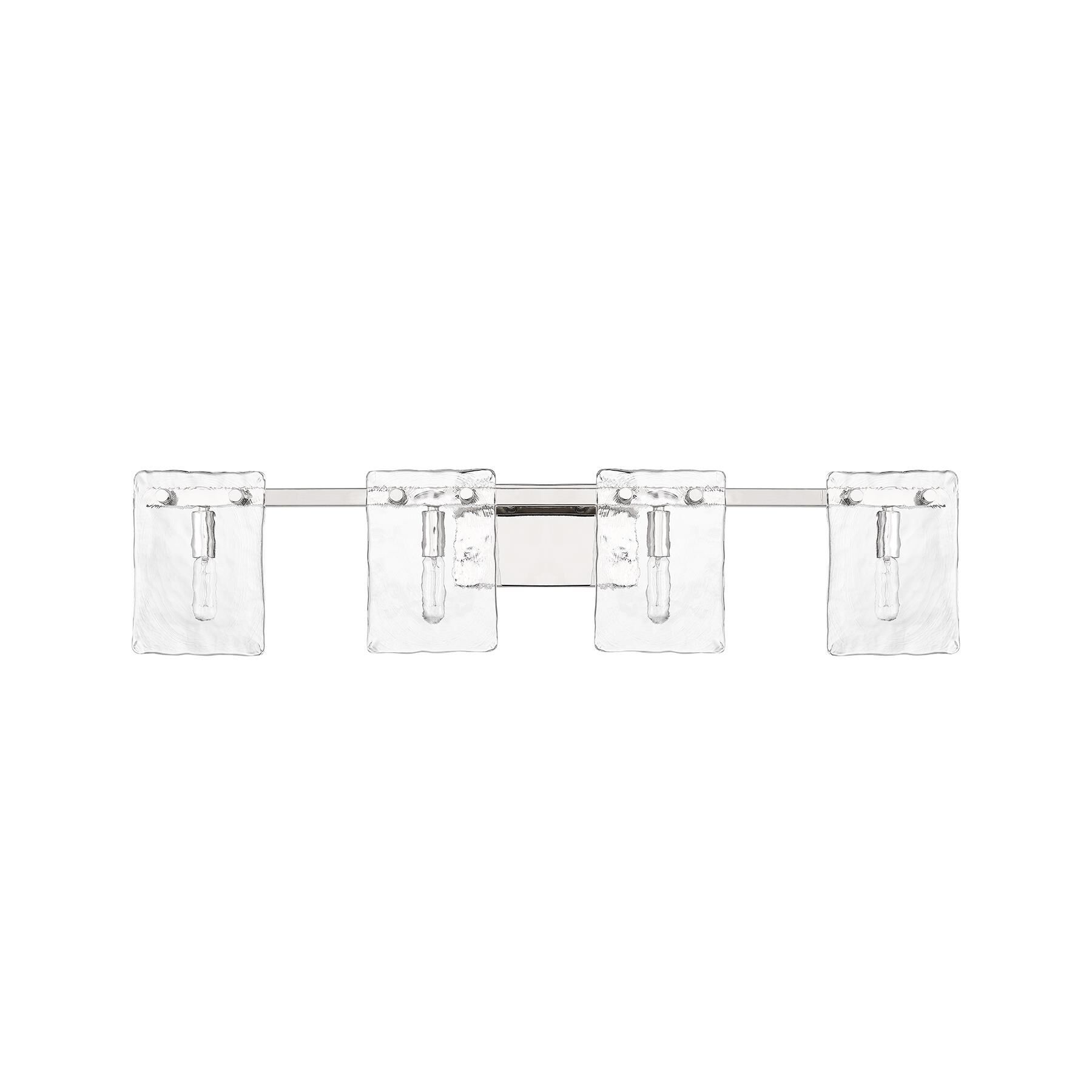 Shown in Polished Nickel finish and Handmade Water glass