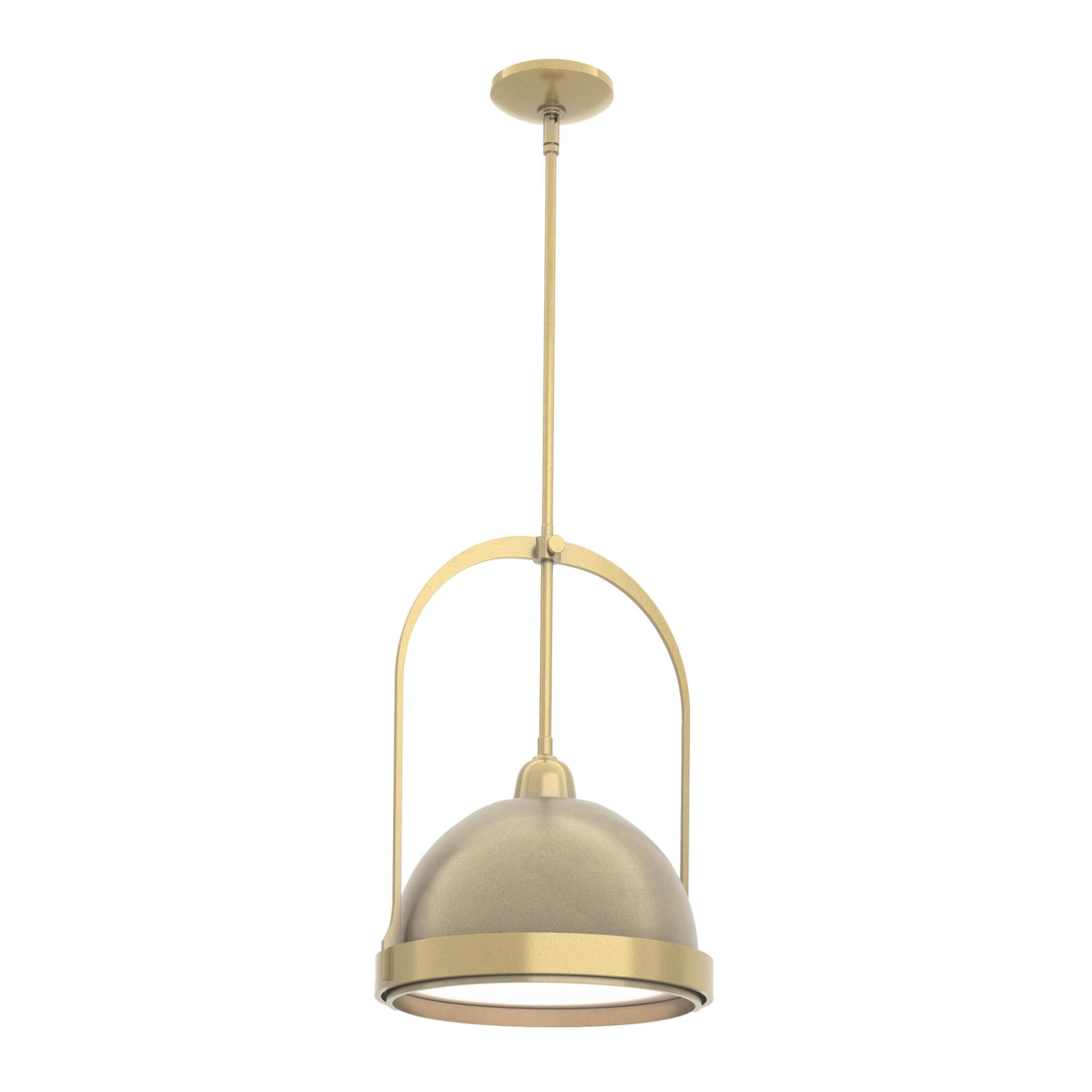 Shown in Modern Brass finish and Soft Gold accent