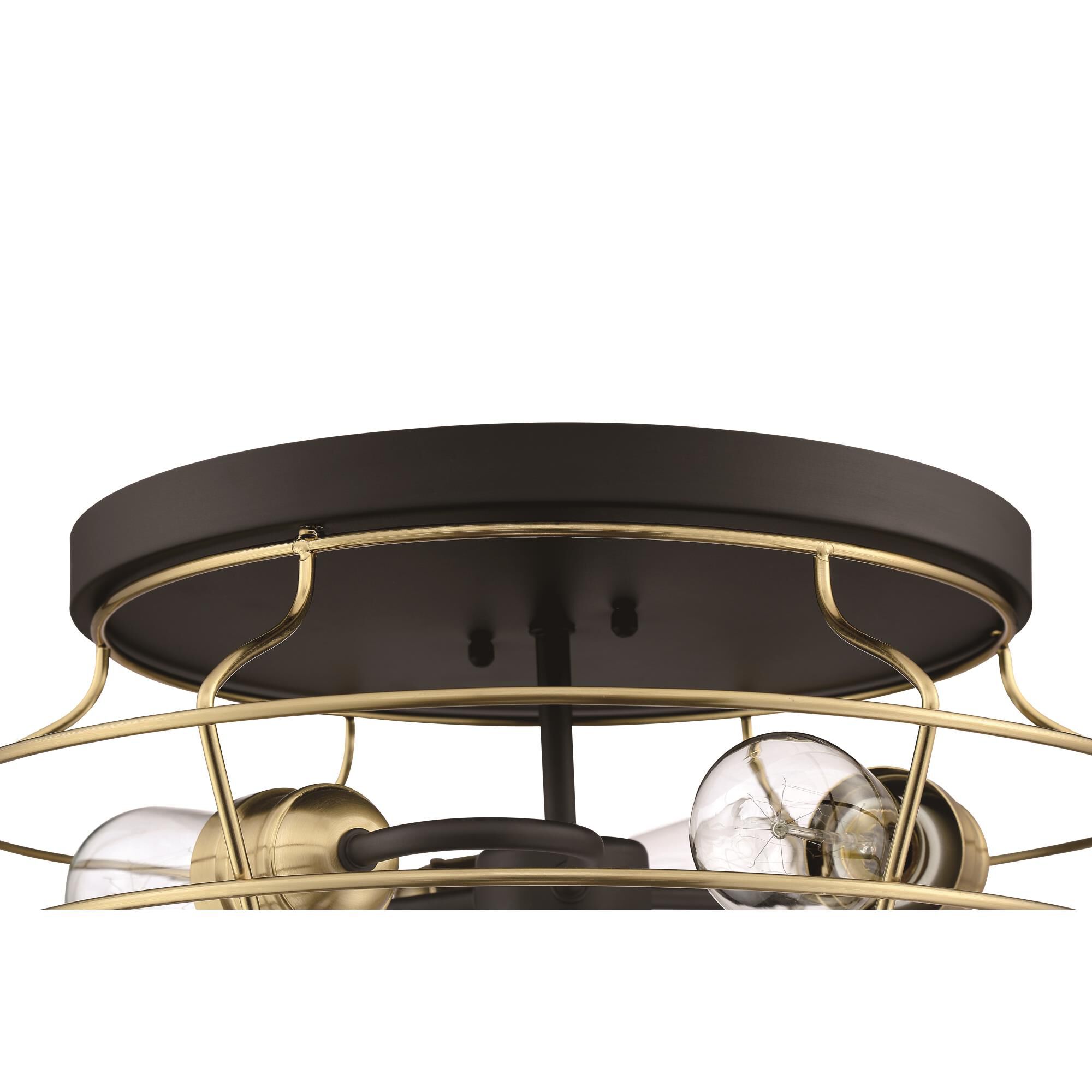 Shown in Flat Black and Satin Brass finish and Satin Brass glass and Satin Brass shade