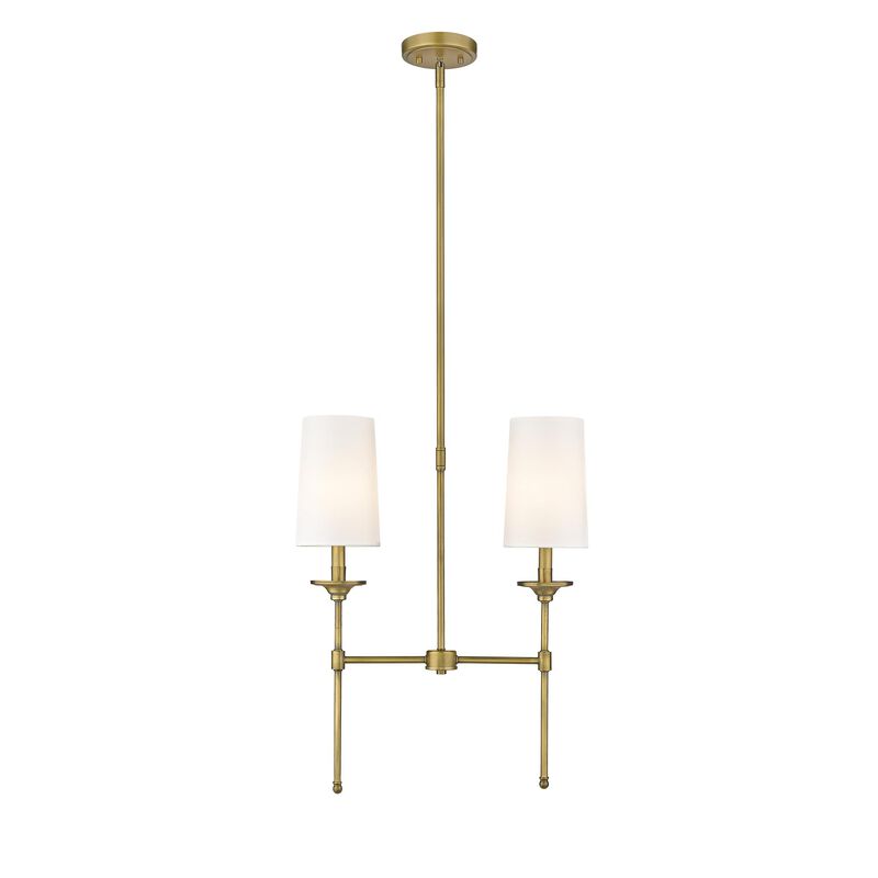 Emily 19 Inch 2 Light Linear Suspension Light by Z-Lite