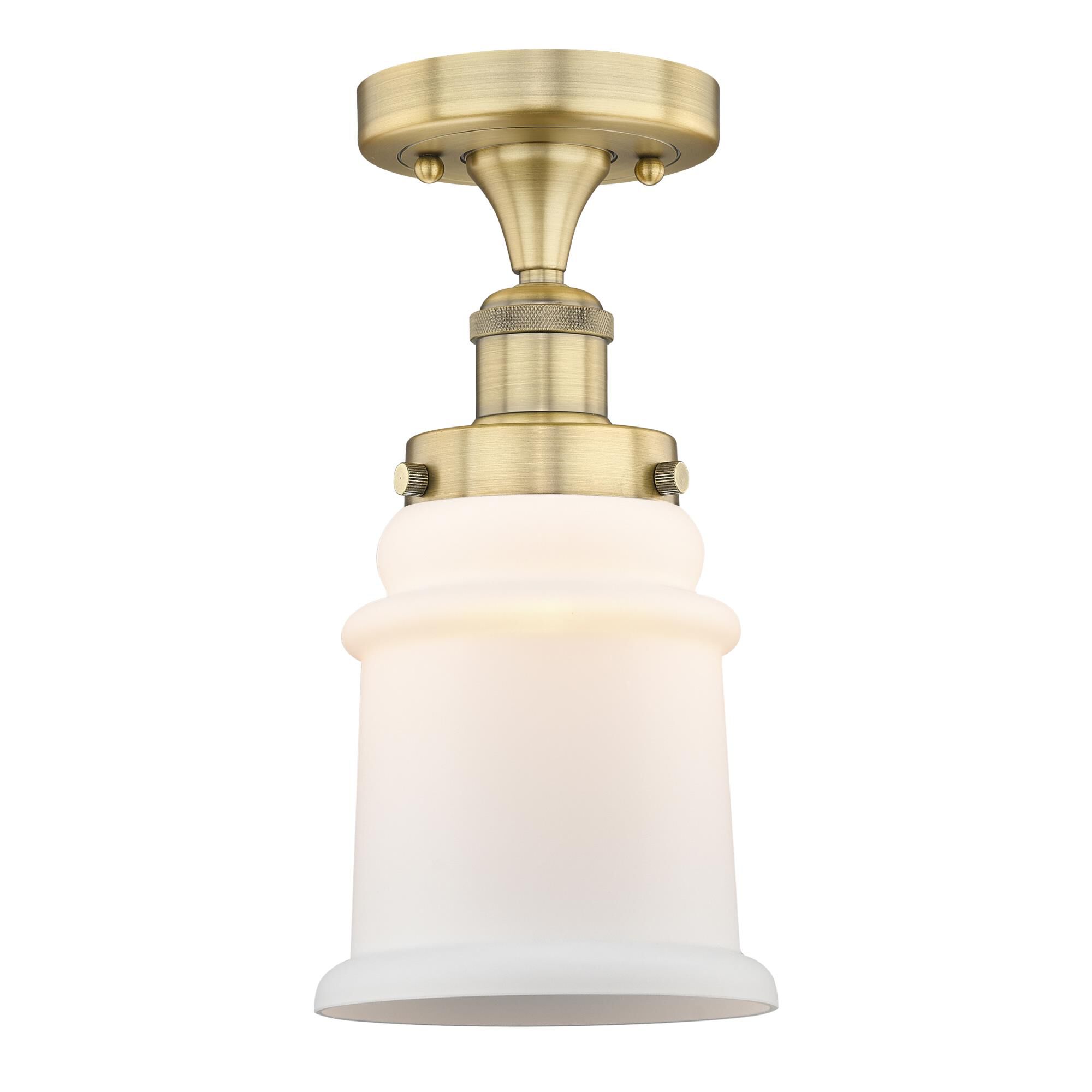 Bruno Marashlian Canton 6 Inch 1 Light Semi Flush Mount by Innovations Lighting