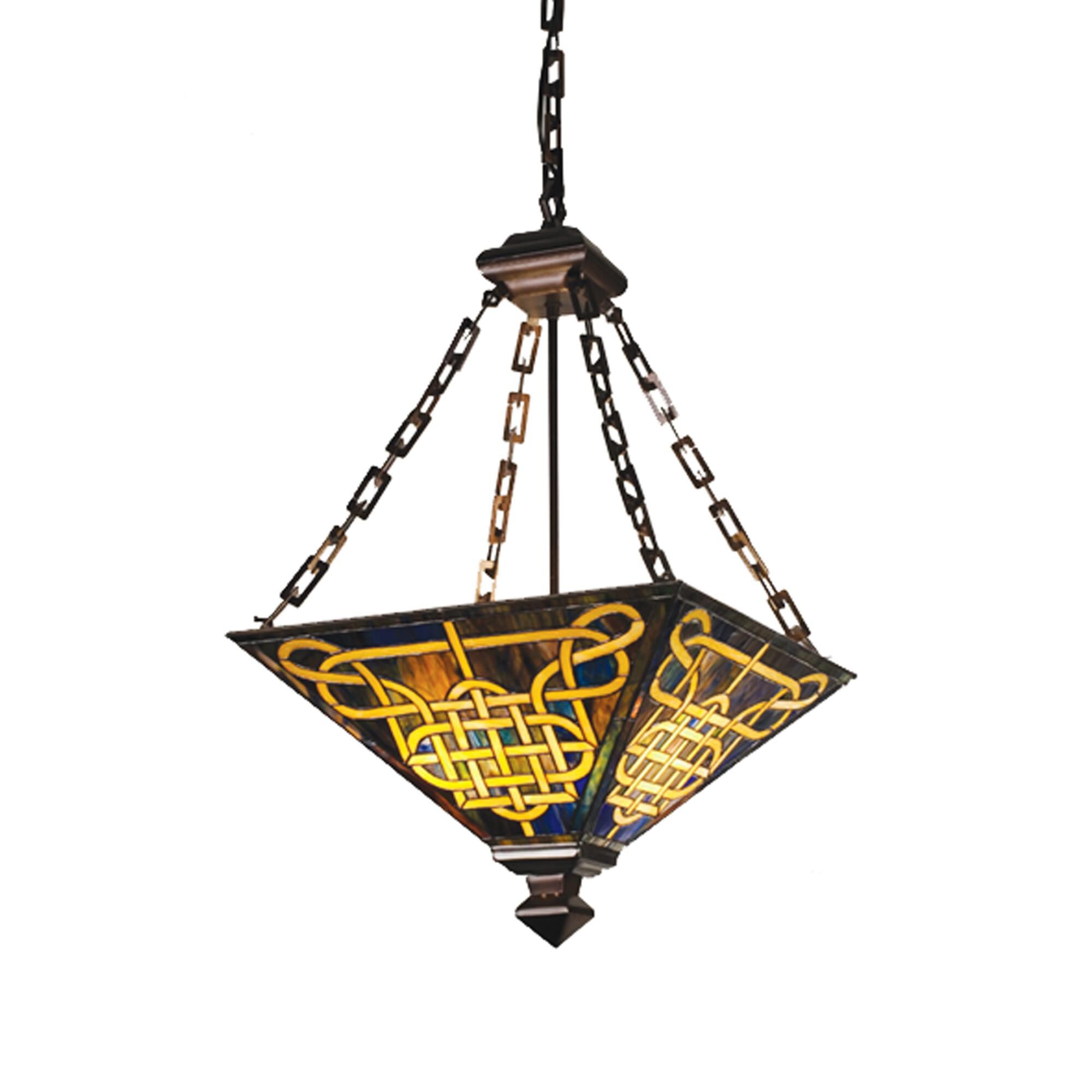 Knotwork Mission 24 Inch Large Pendant by Meyda Lighting