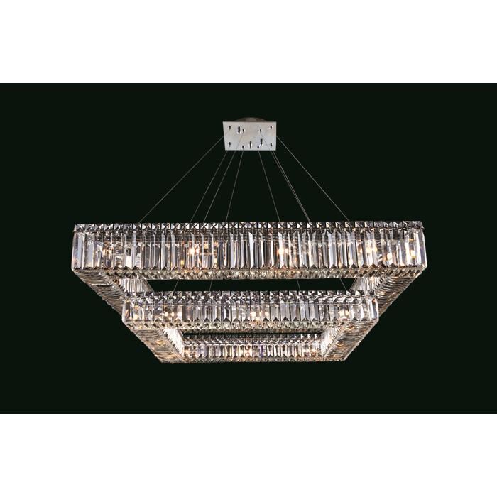 Shown in Chrome finish and Firenze Clear crystal