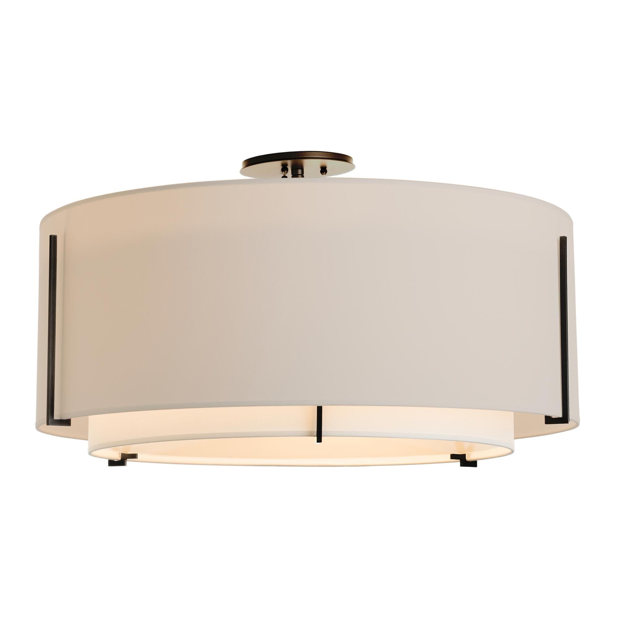 Exos 29 Inch 3 Light Semi Flush Mount by Hubbardton Forge
