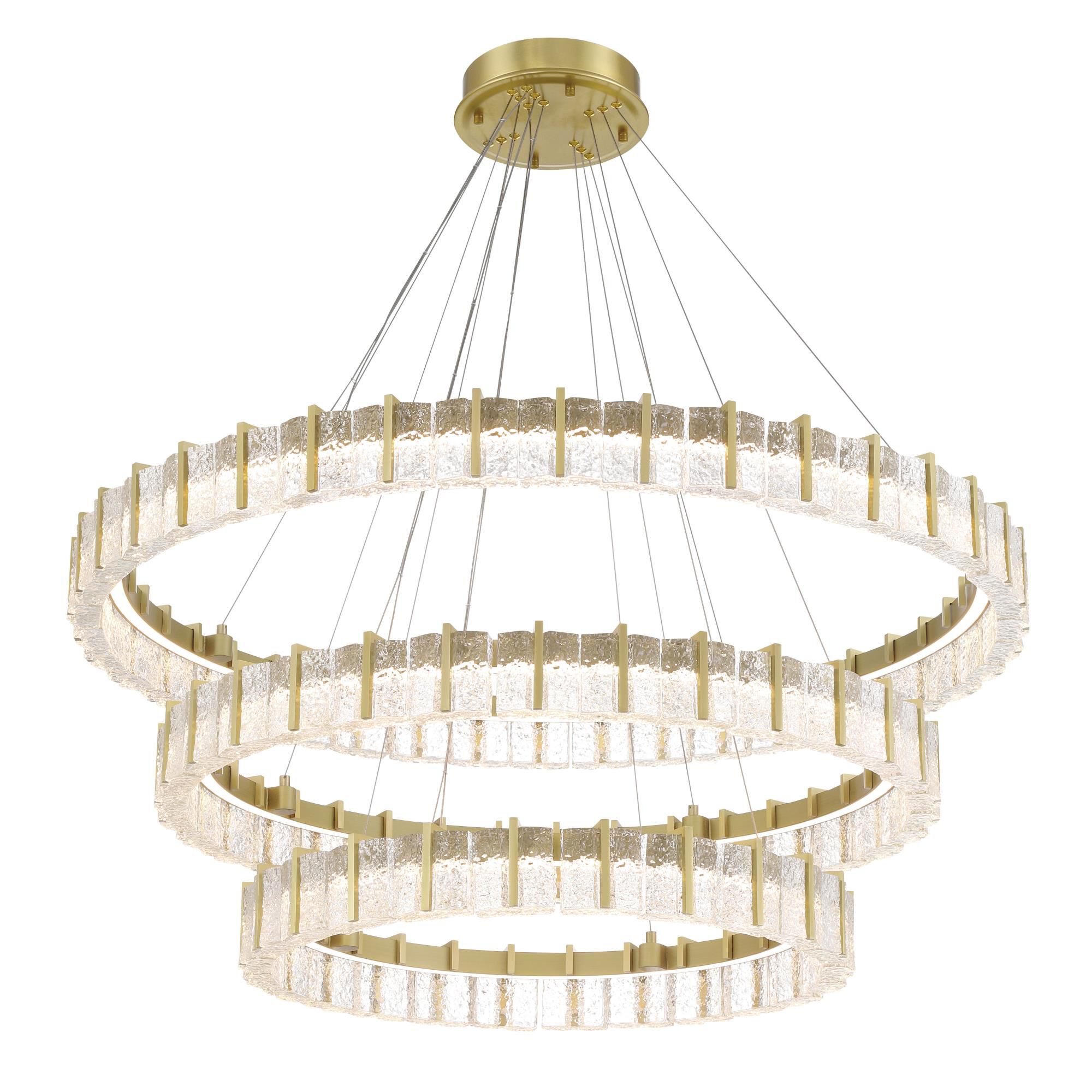 Shown in Soft Brass finish and Clear glass and Textured Glass shade