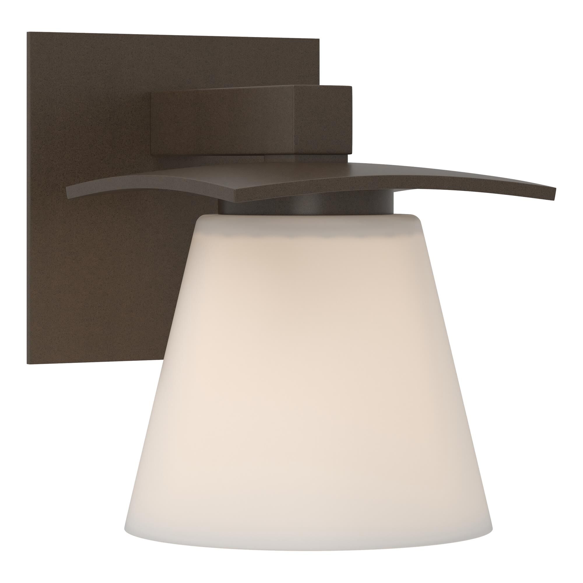 Shown in Bronze finish and Opal  glass